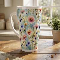 Latte 17oz Ceramic Mug - Coffee or Tea Cup, Extra Tall