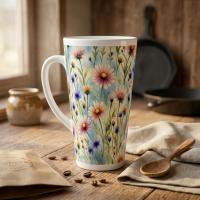 Latte 17oz Ceramic Mug - Coffee or Tea Cup, Extra Tall