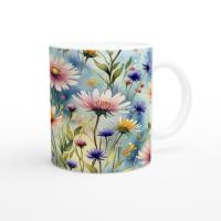 Floral Cups -  Large and Small Ceramic Mugs