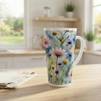 Latte 17oz Ceramic Mug - Coffee or Tea Cup, Extra Tall