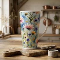 Latte 17oz Ceramic Mug - Coffee or Tea Cup, Extra Tall