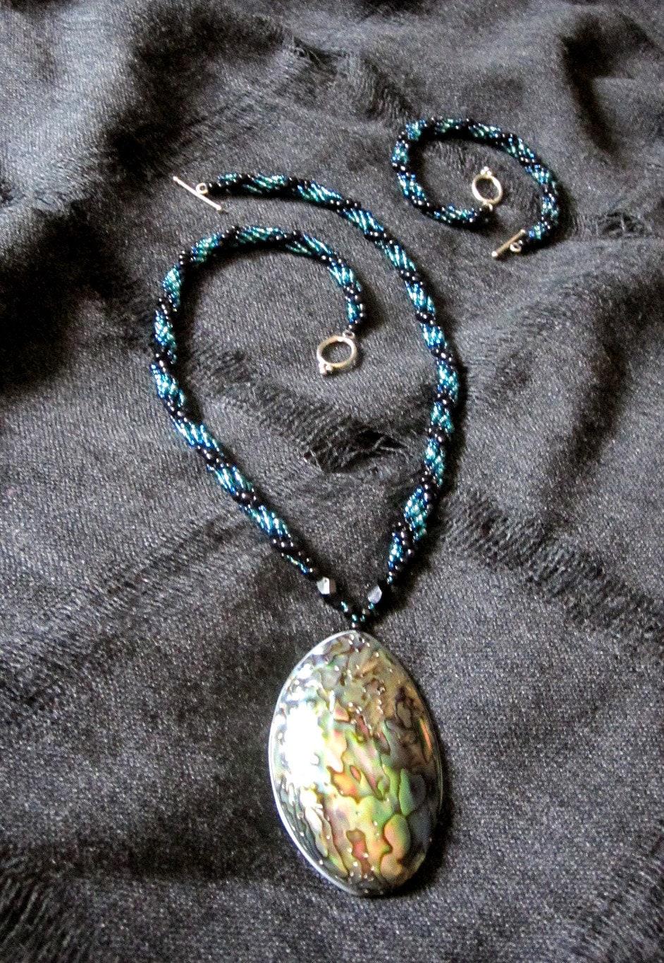 Abalone Beaded Necklace