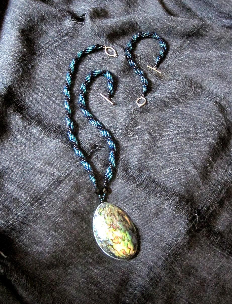 Abalone Beaded Necklace