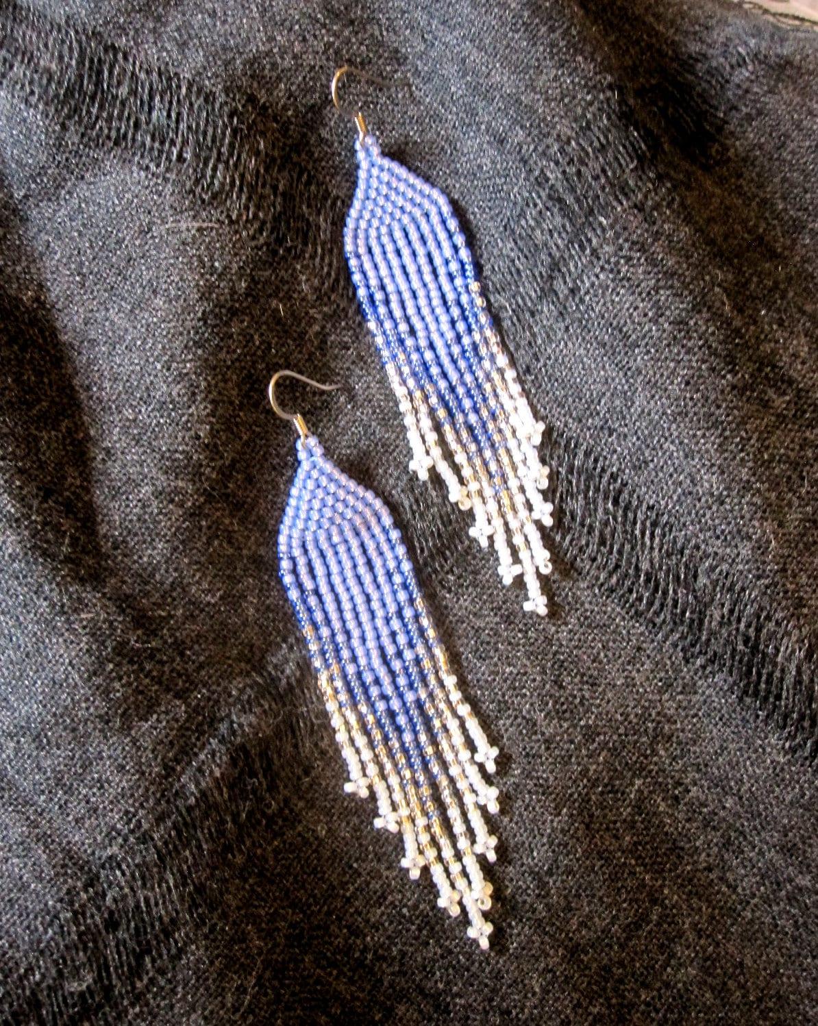 Beaded Fringe Earrings