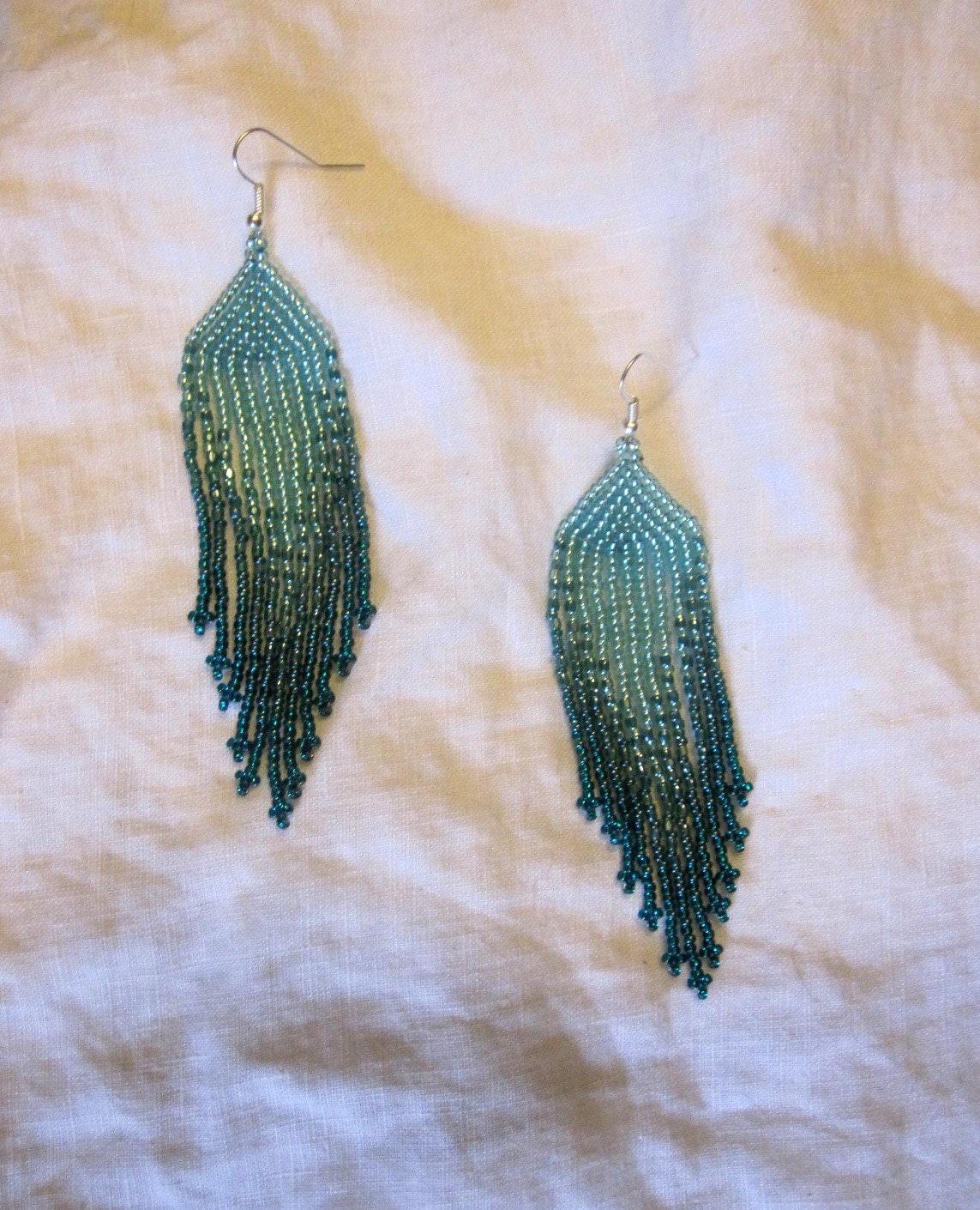 Beaded Fringe Earrings