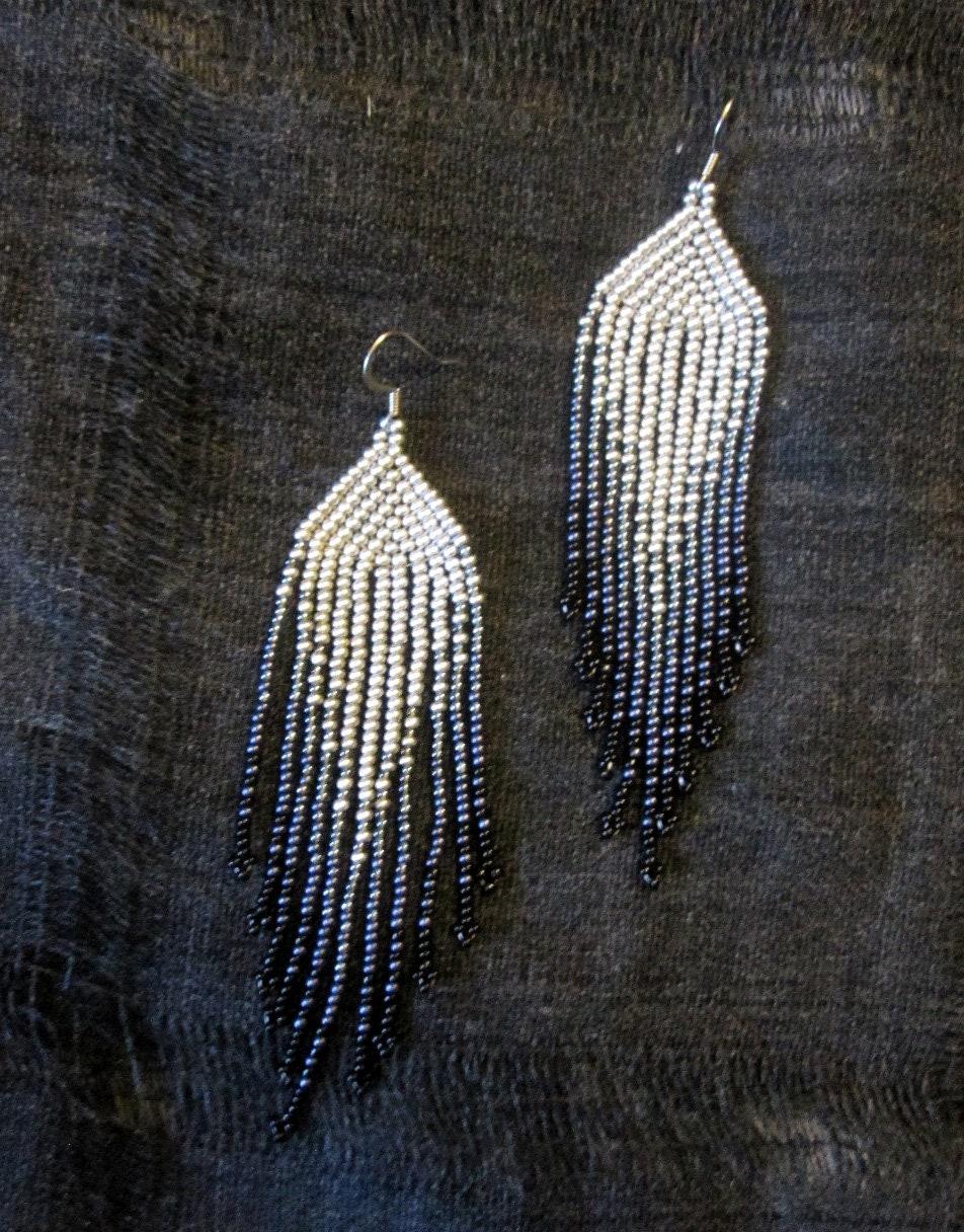 Beaded Fringe Earrings