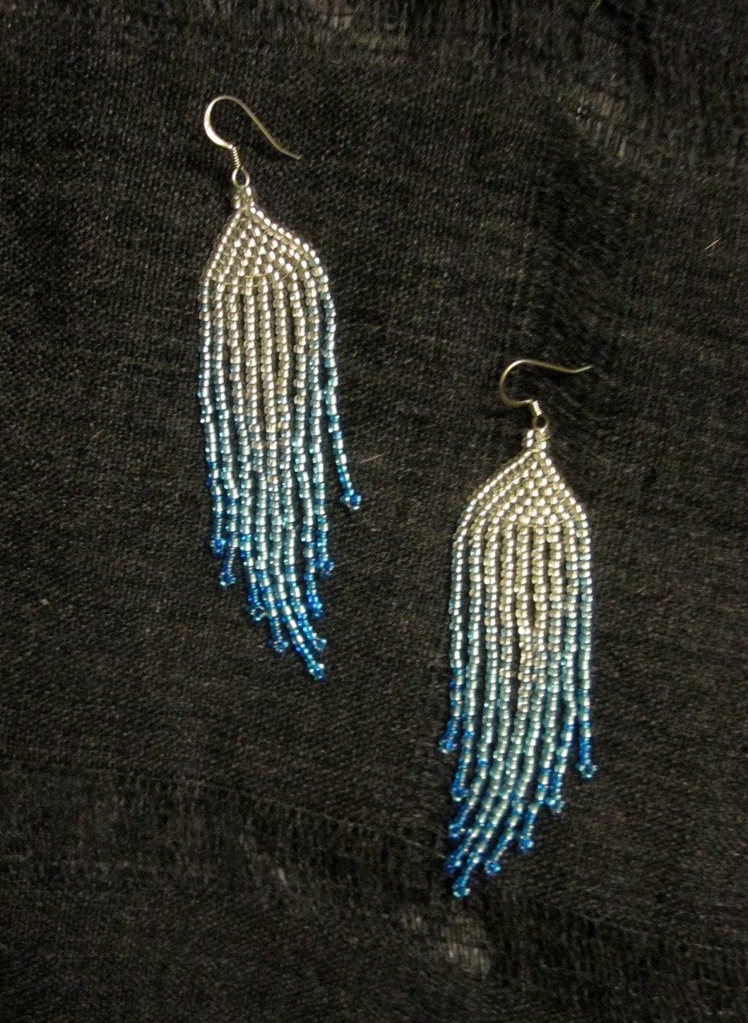 Beaded Fringe Earrings