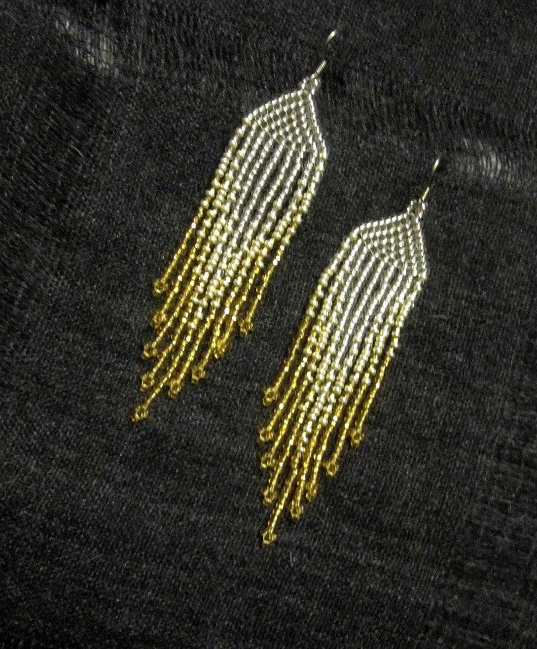 Beaded Fringe Earrings