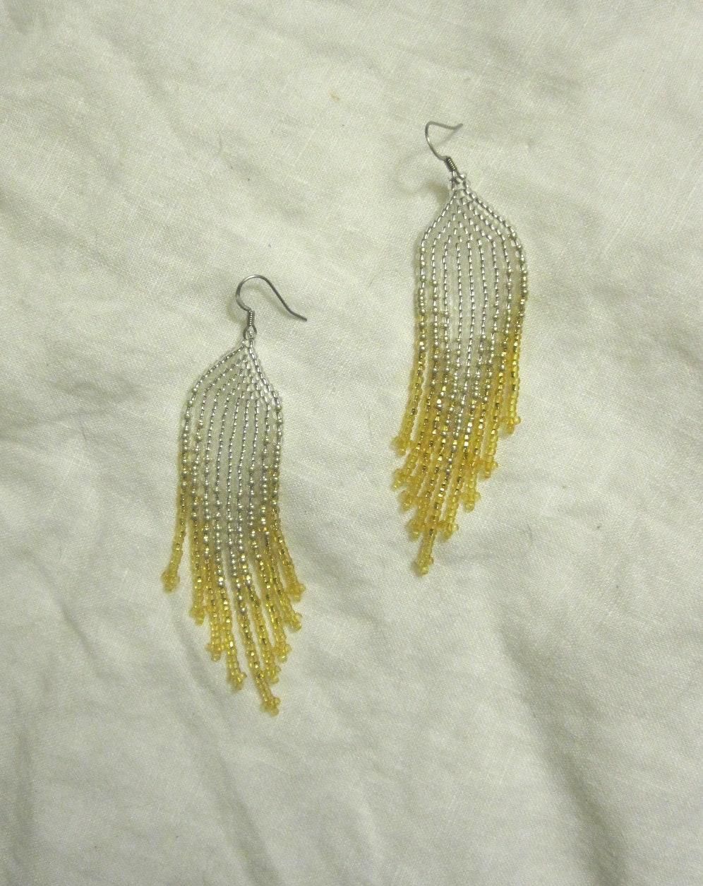 Beaded Fringe Earrings