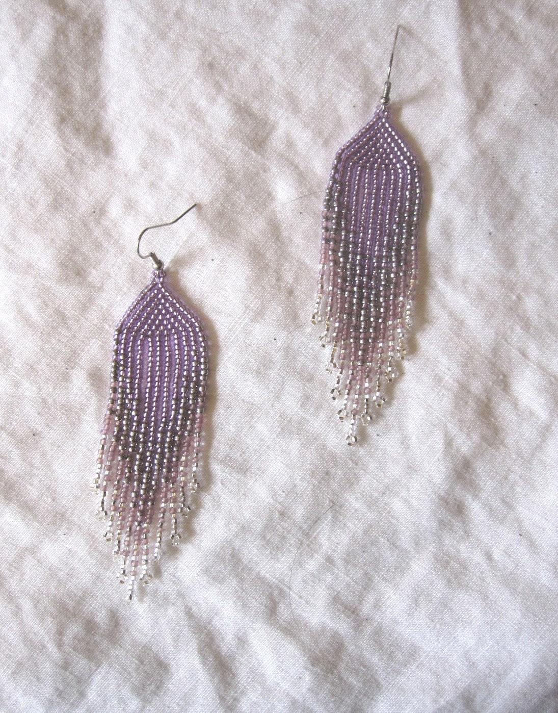 Beaded Fringe Earrings