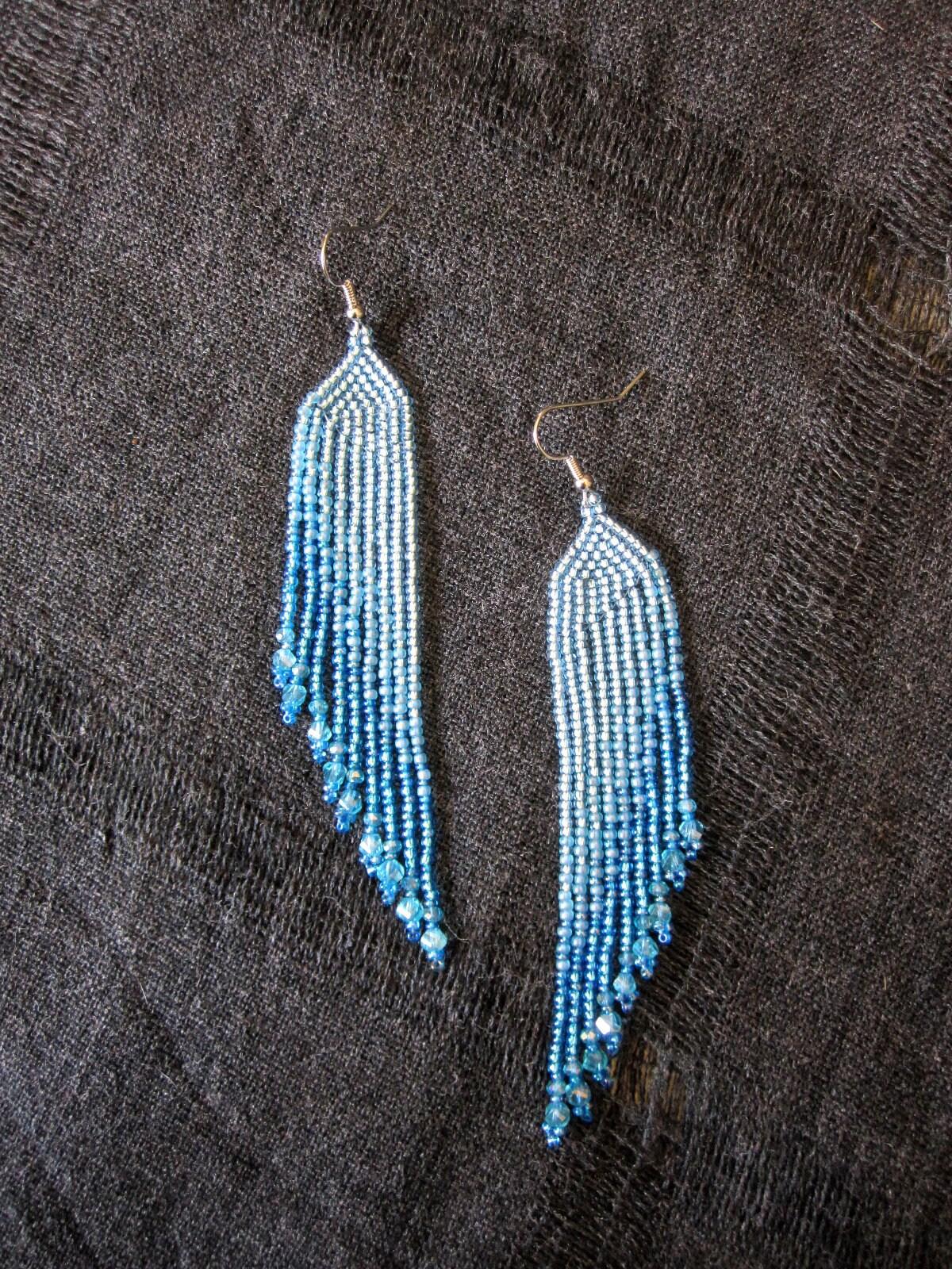 Beaded Fringe Earrings