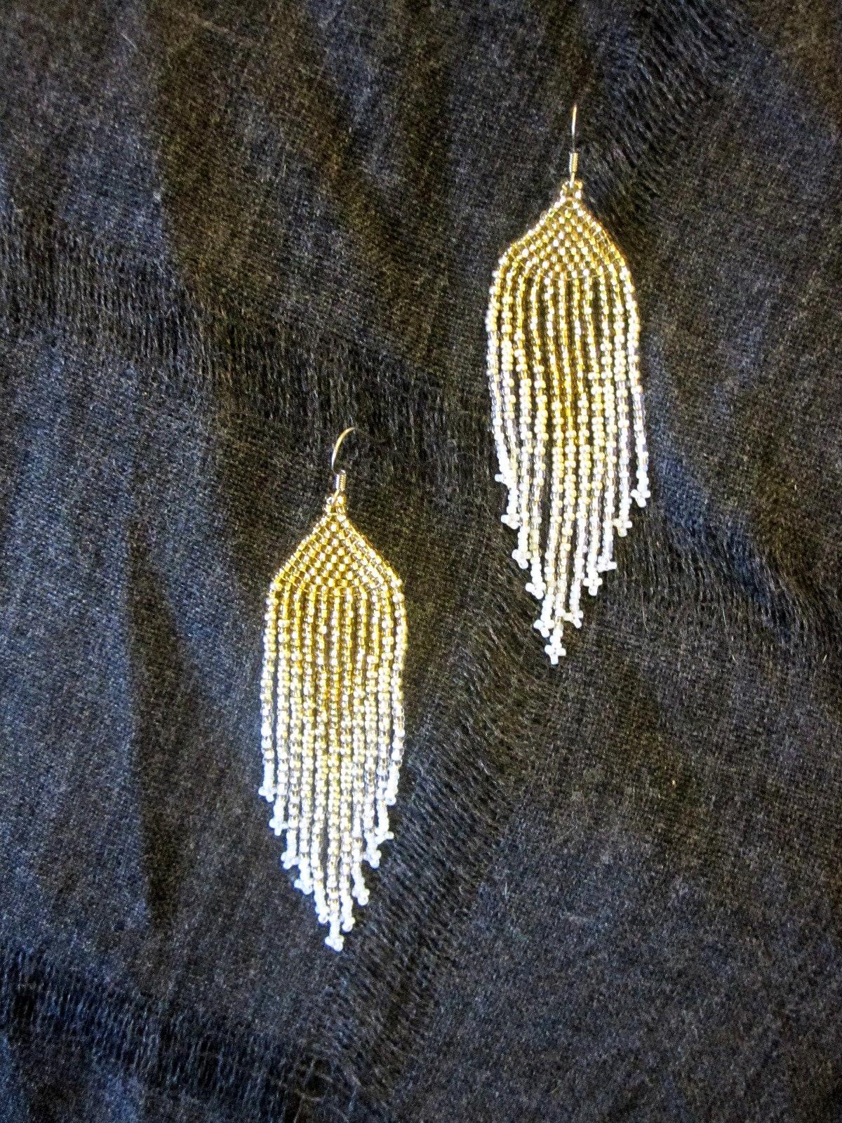 Beaded Fringe Earrings