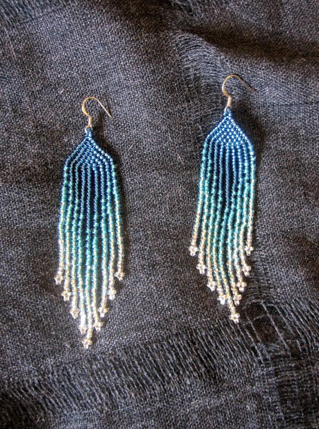 Beaded Fringe Earrings