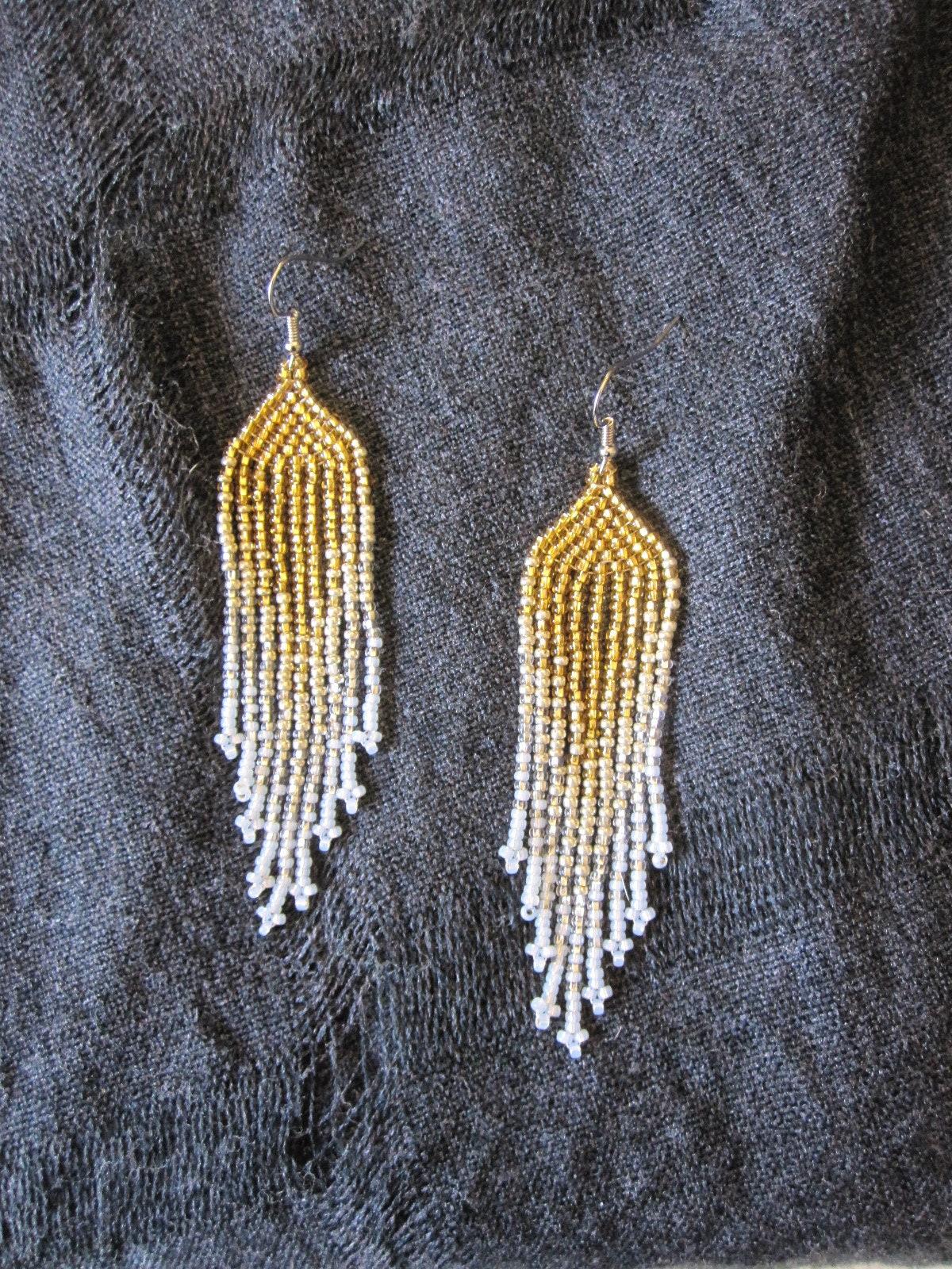 Beaded Fringe Earrings