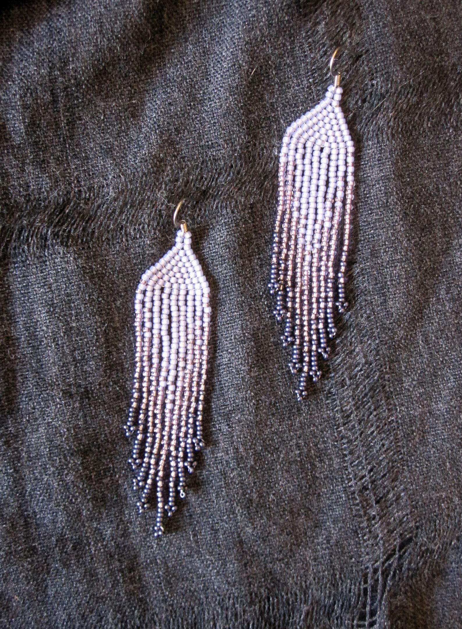 Beaded Fringe Earrings