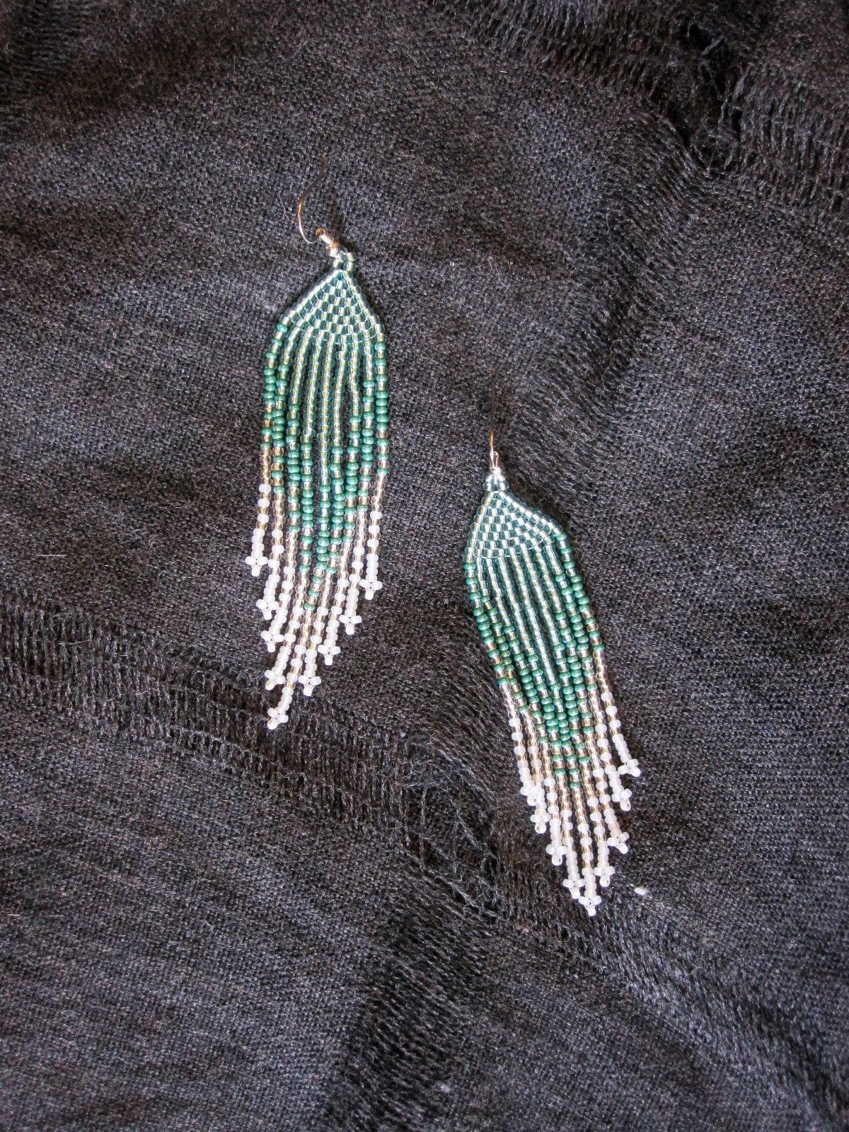 Beaded Fringe Earrings