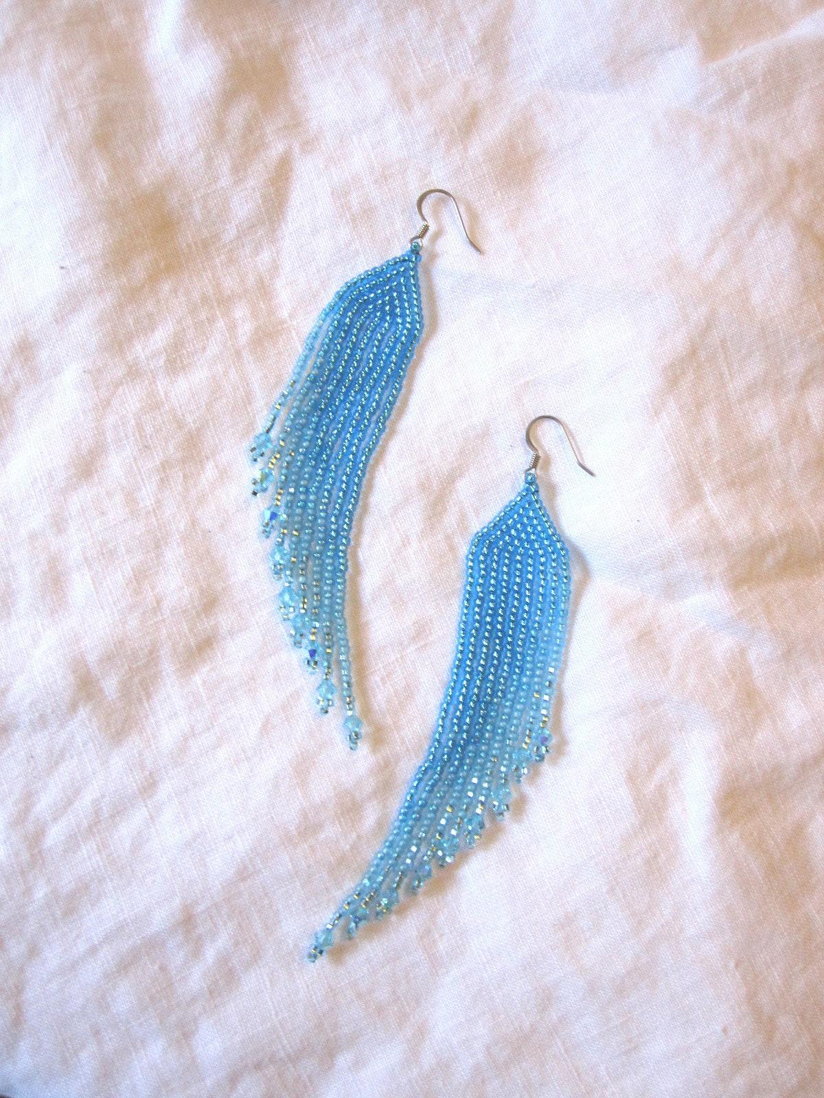 Beaded Fringe Earrings