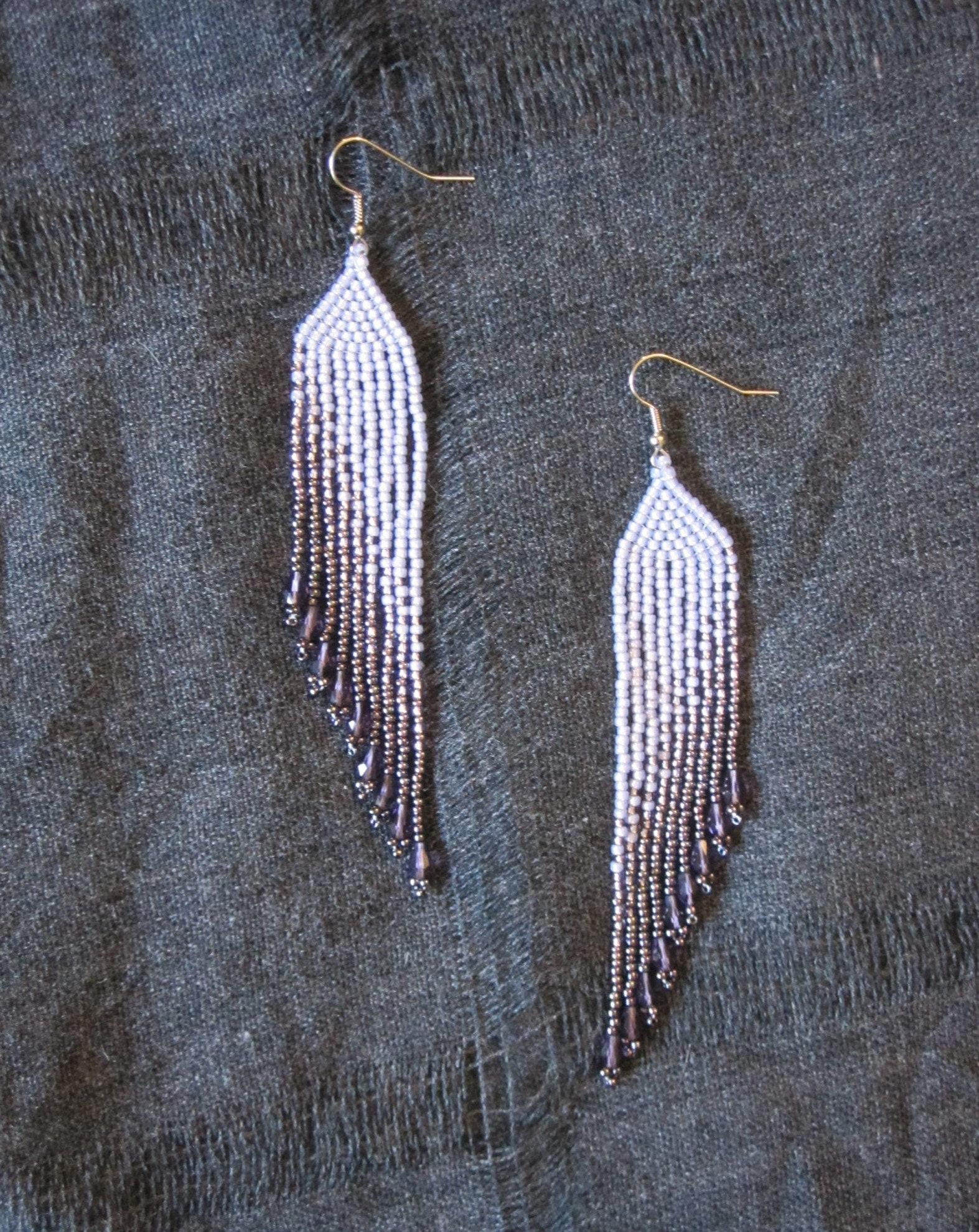 Beaded Fringe Earrings