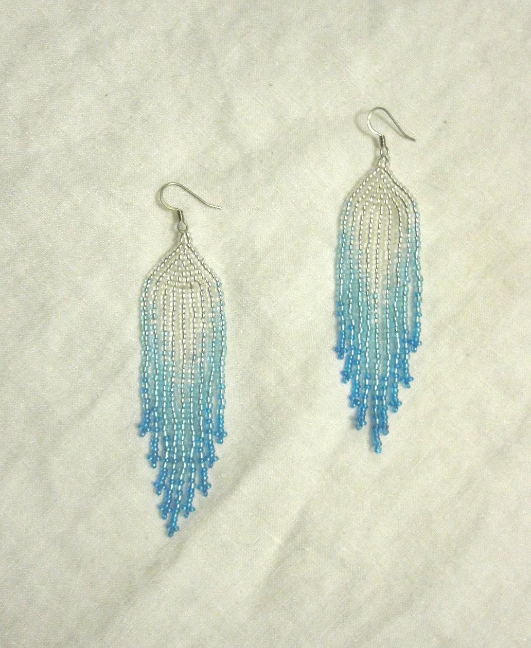 Beaded Fringe Earrings