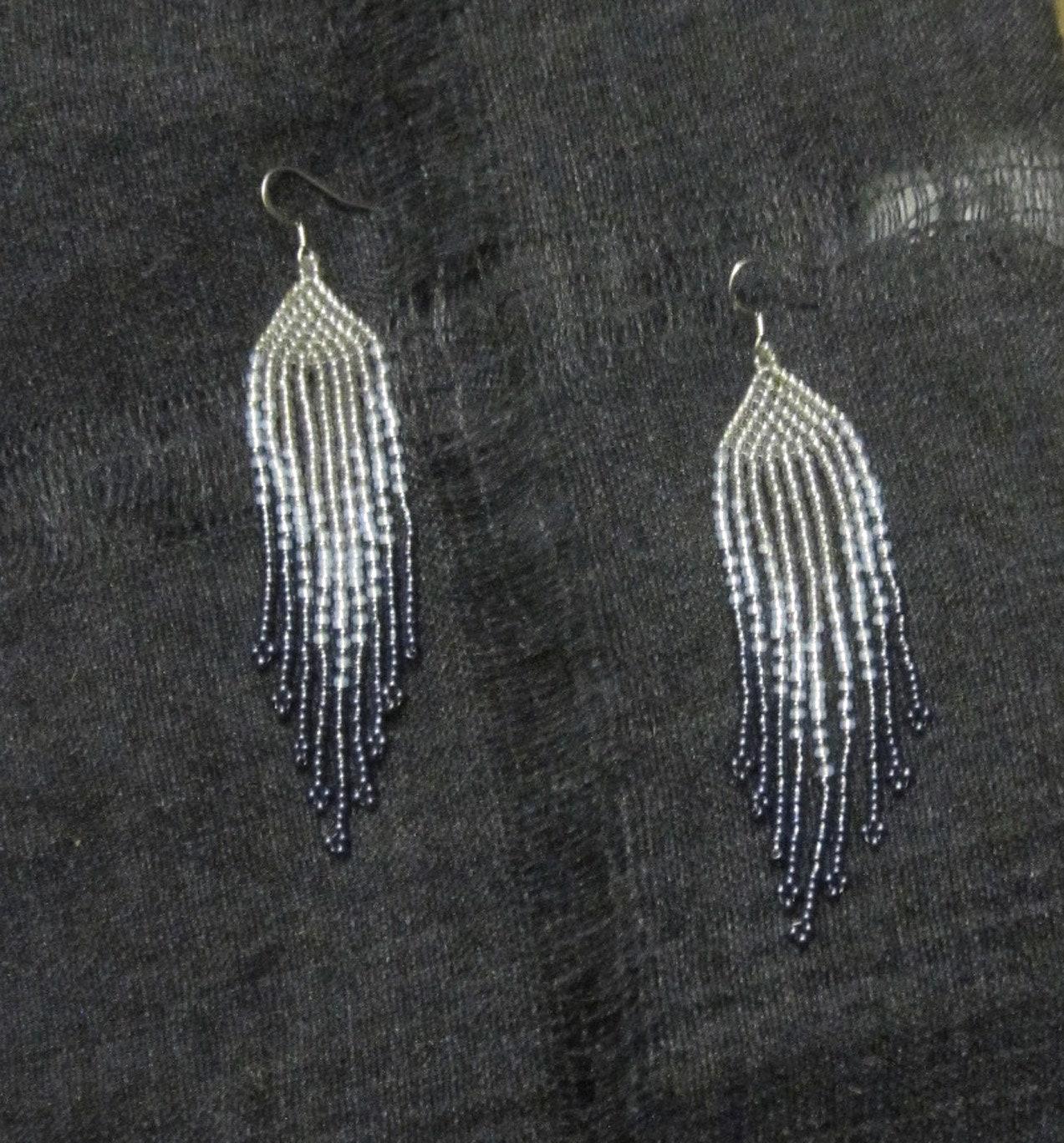 Beaded Fringe Earrings