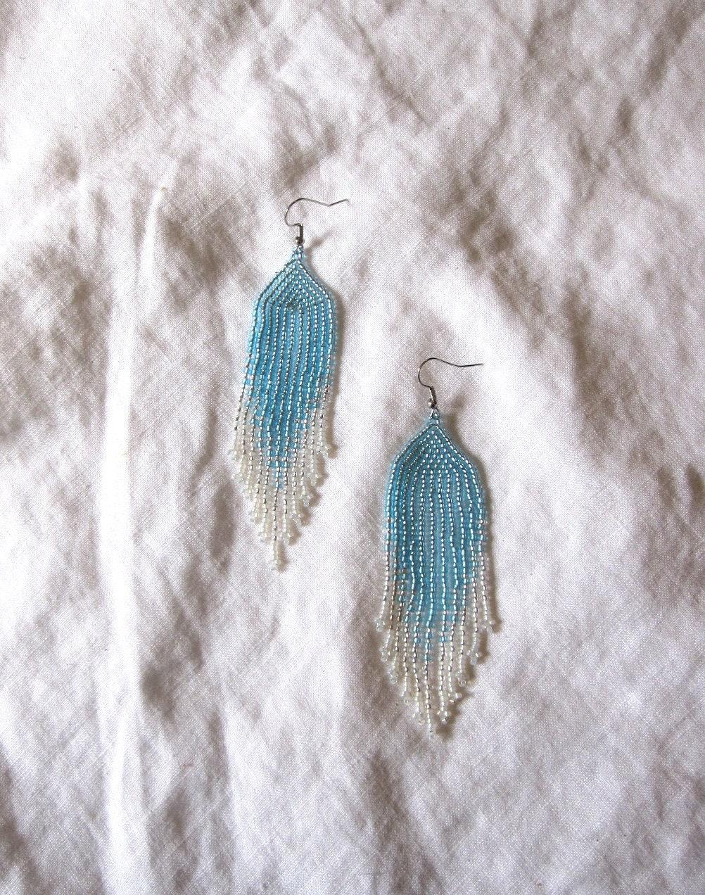 Beaded Fringe Earrings