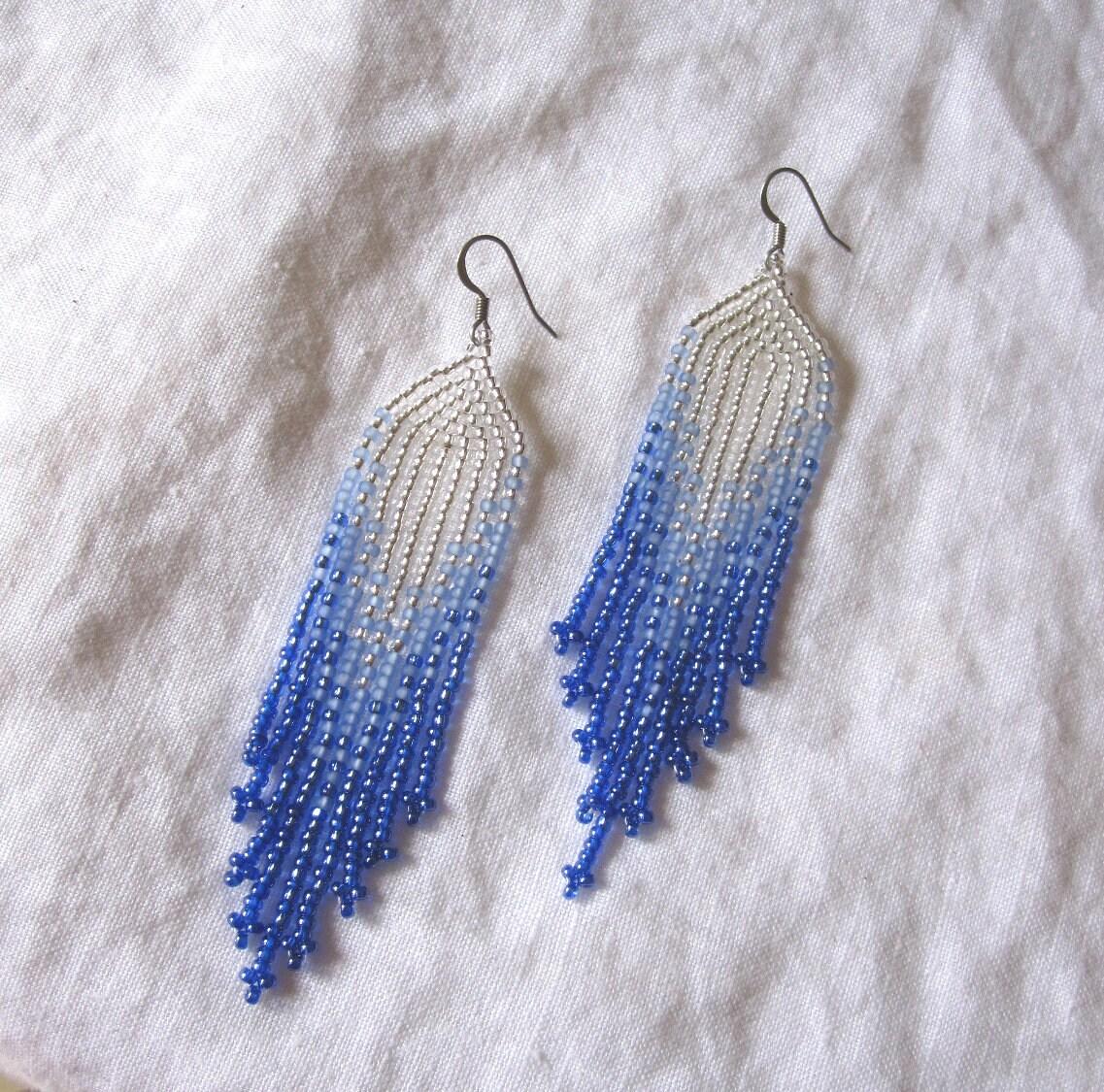 Beaded Fringe Earrings