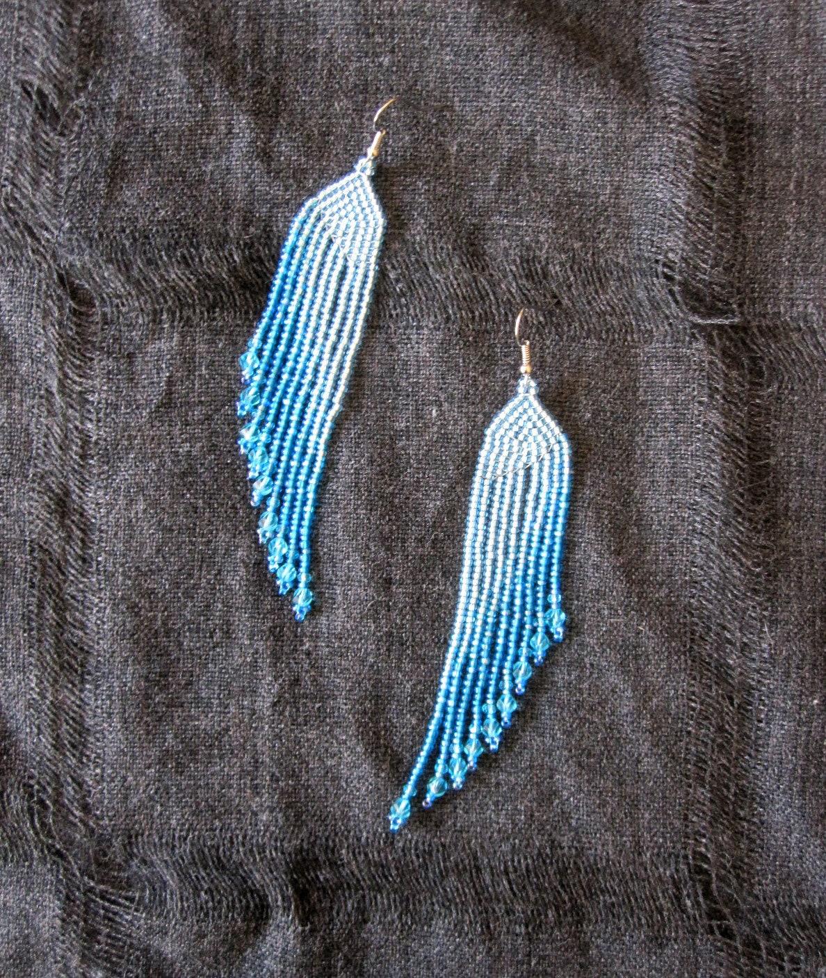 Beaded Fringe Earrings