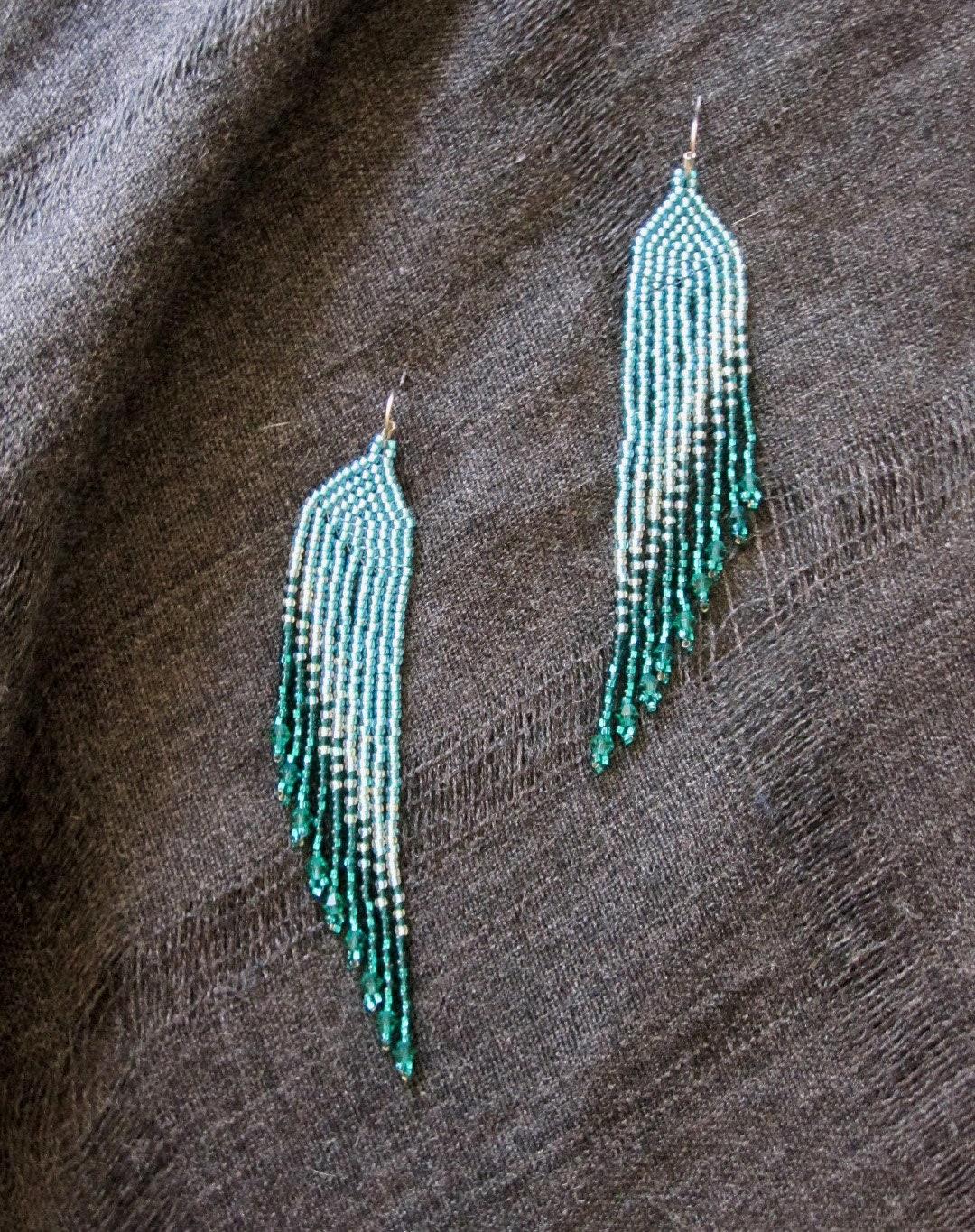 Beaded Fringe Earrings
