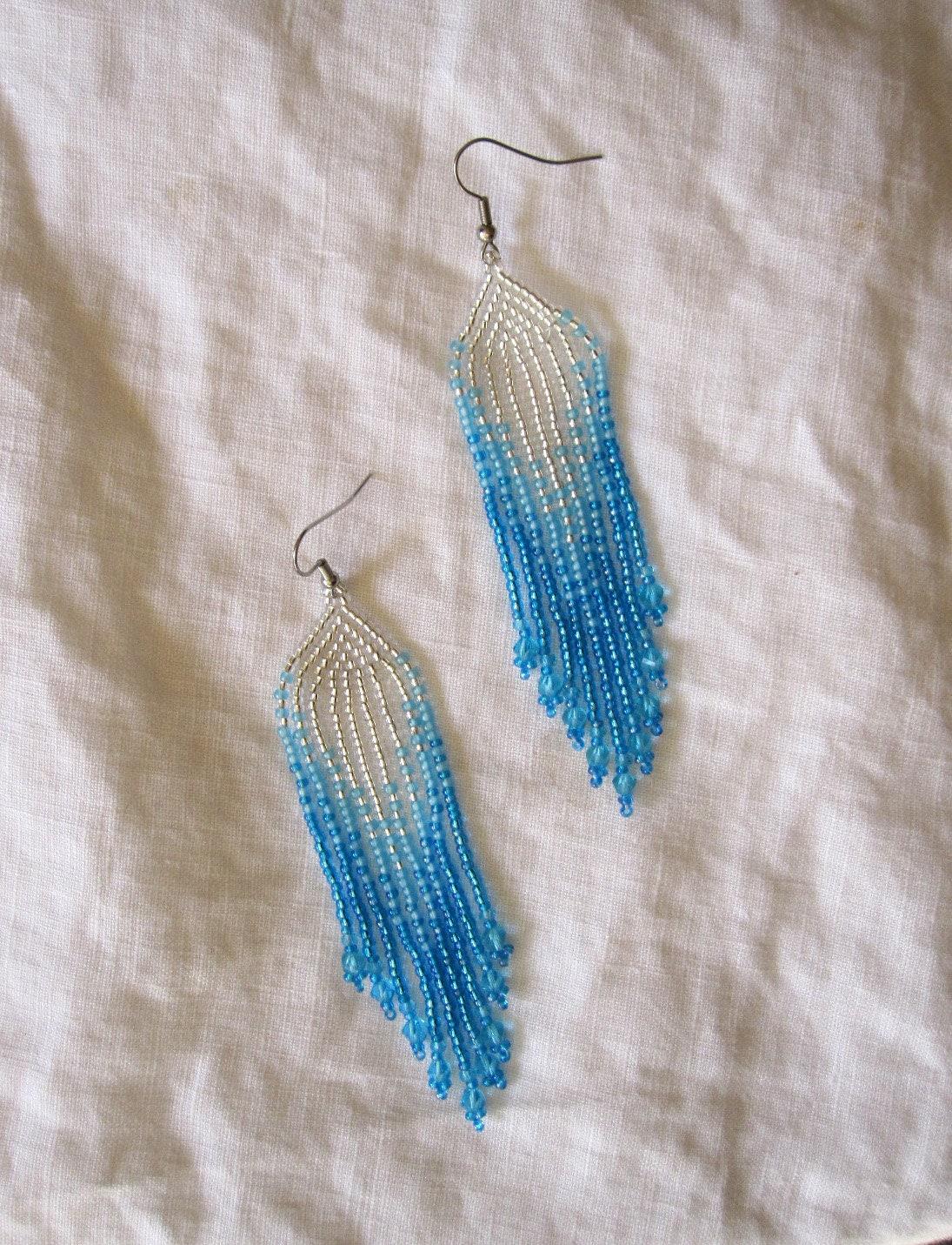 Beaded Fringe Earrings