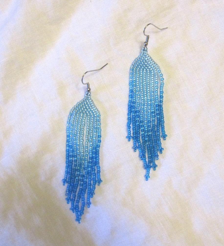 Beaded Fringe Earrings