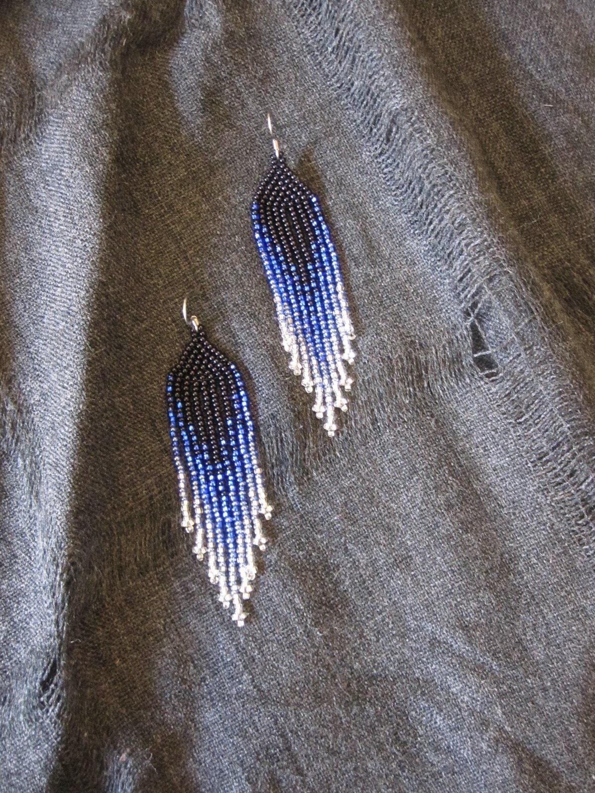Beaded Fringe Earrings