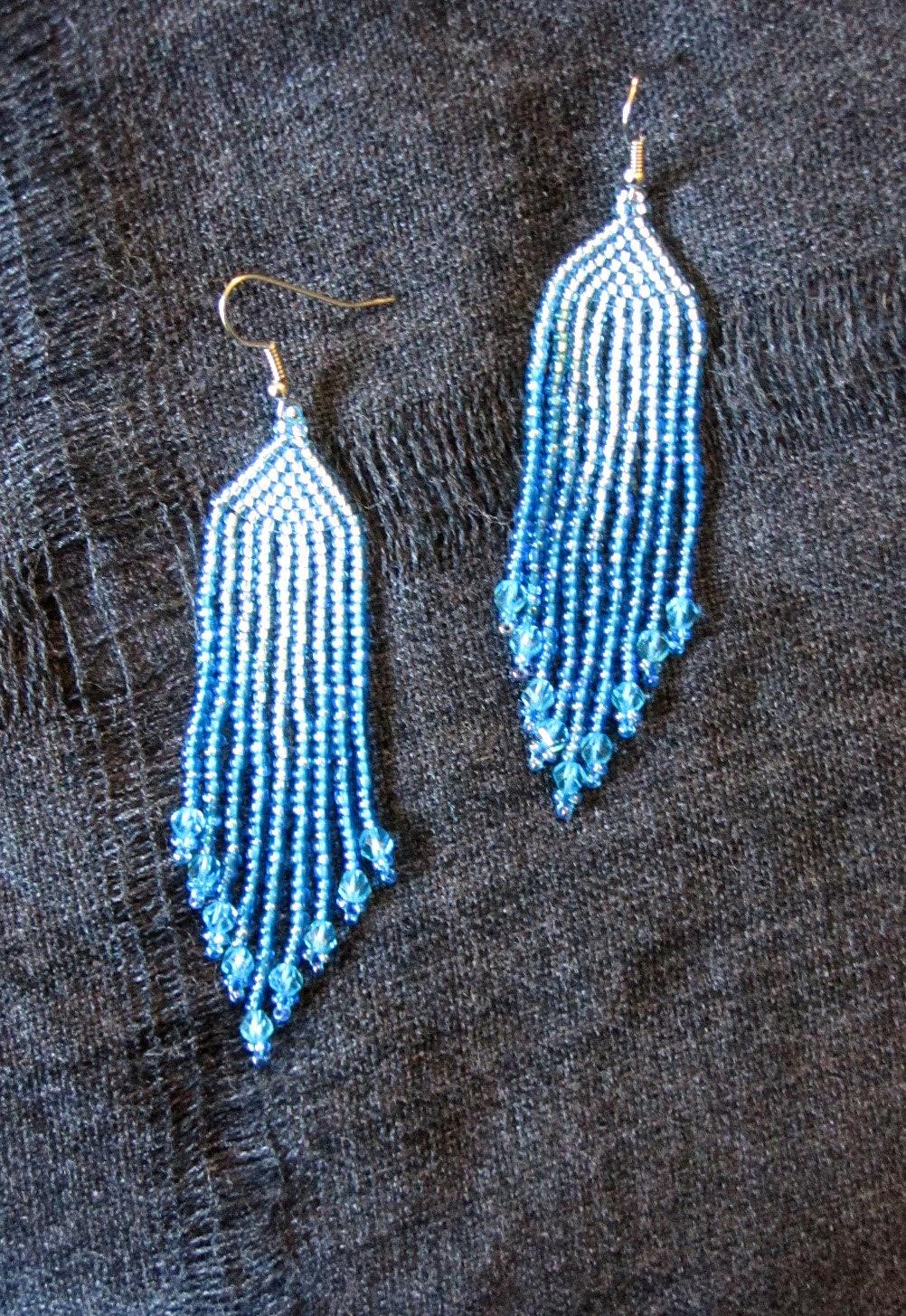 Beaded Fringe Earrings