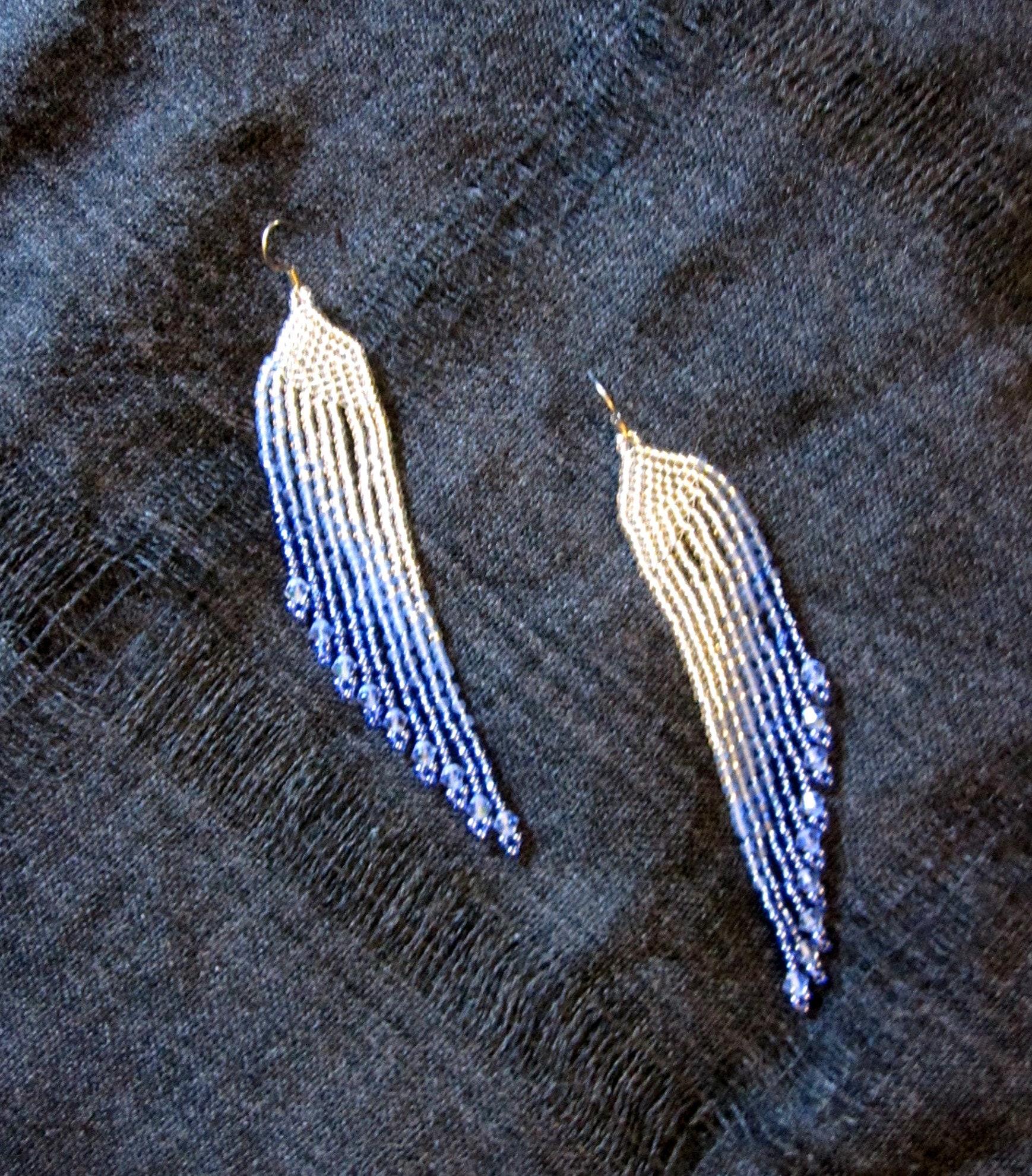 Beaded Fringe Earrings