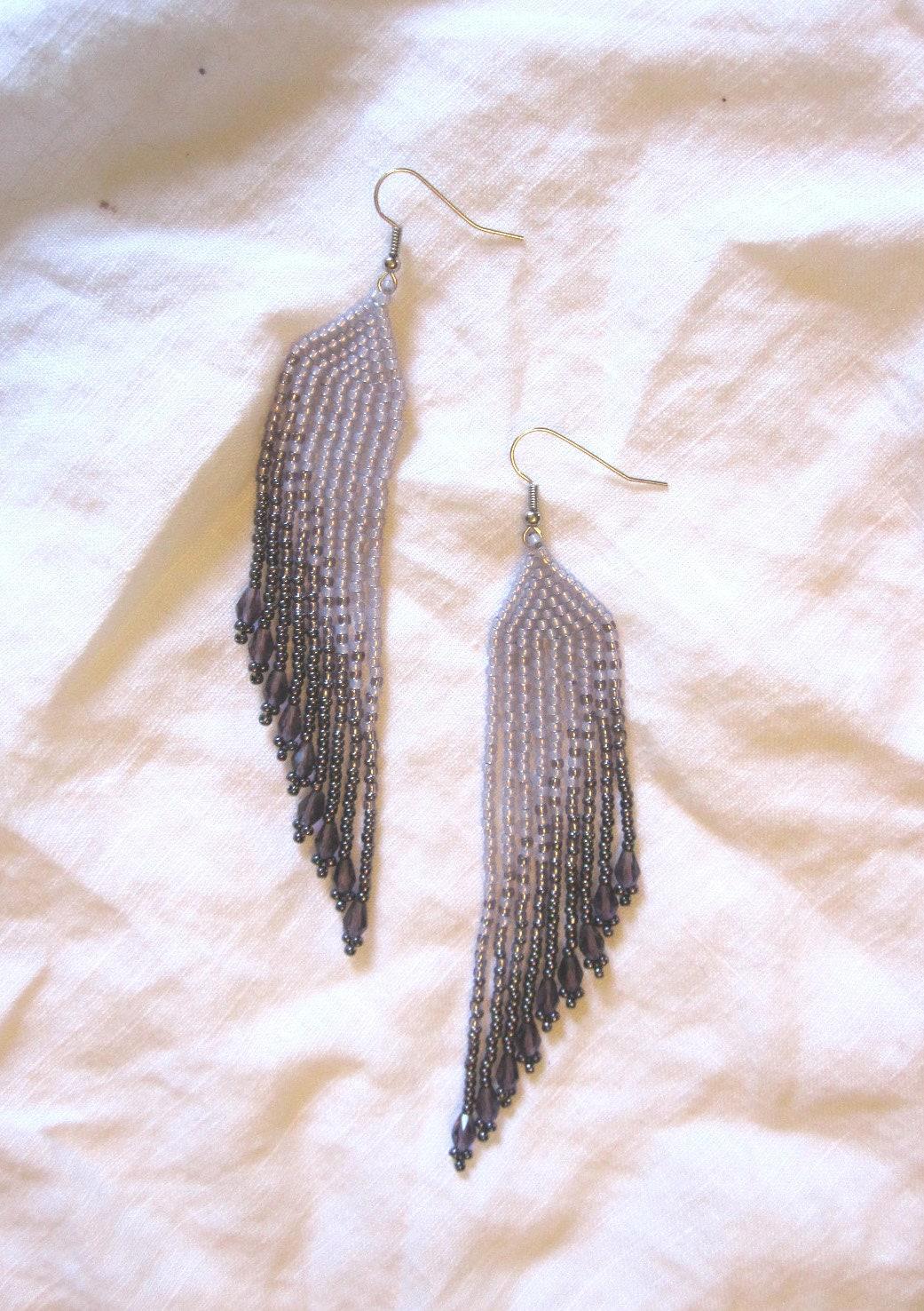 Beaded Fringe Earrings