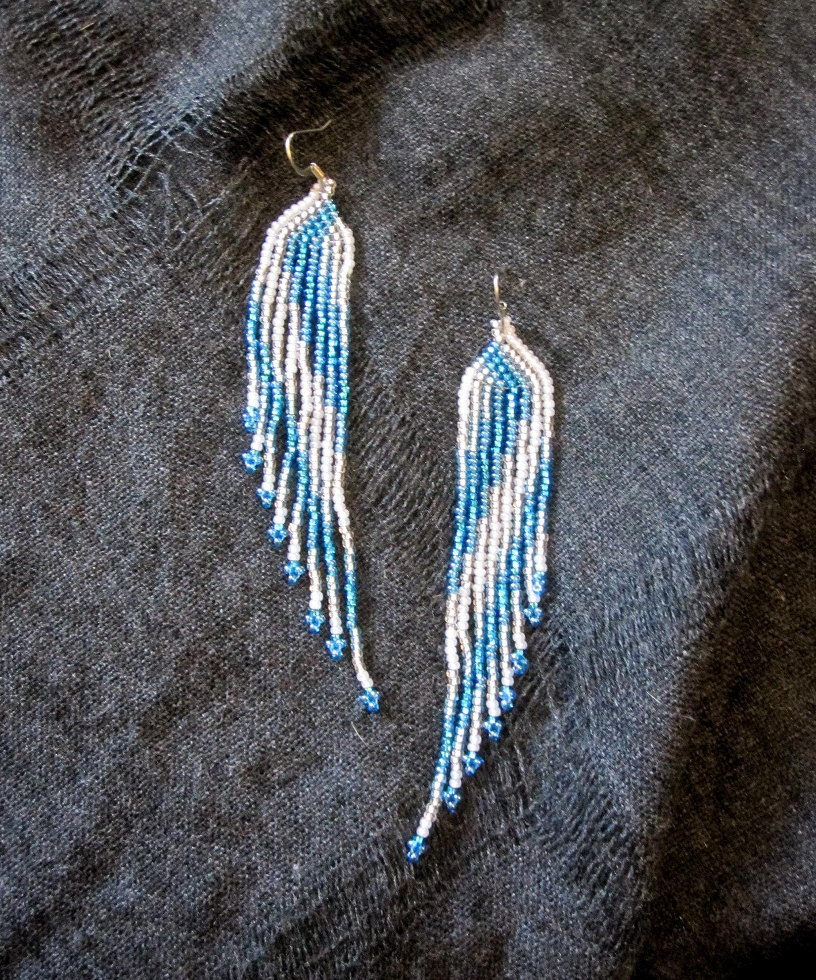 Beaded Fringe Earrings