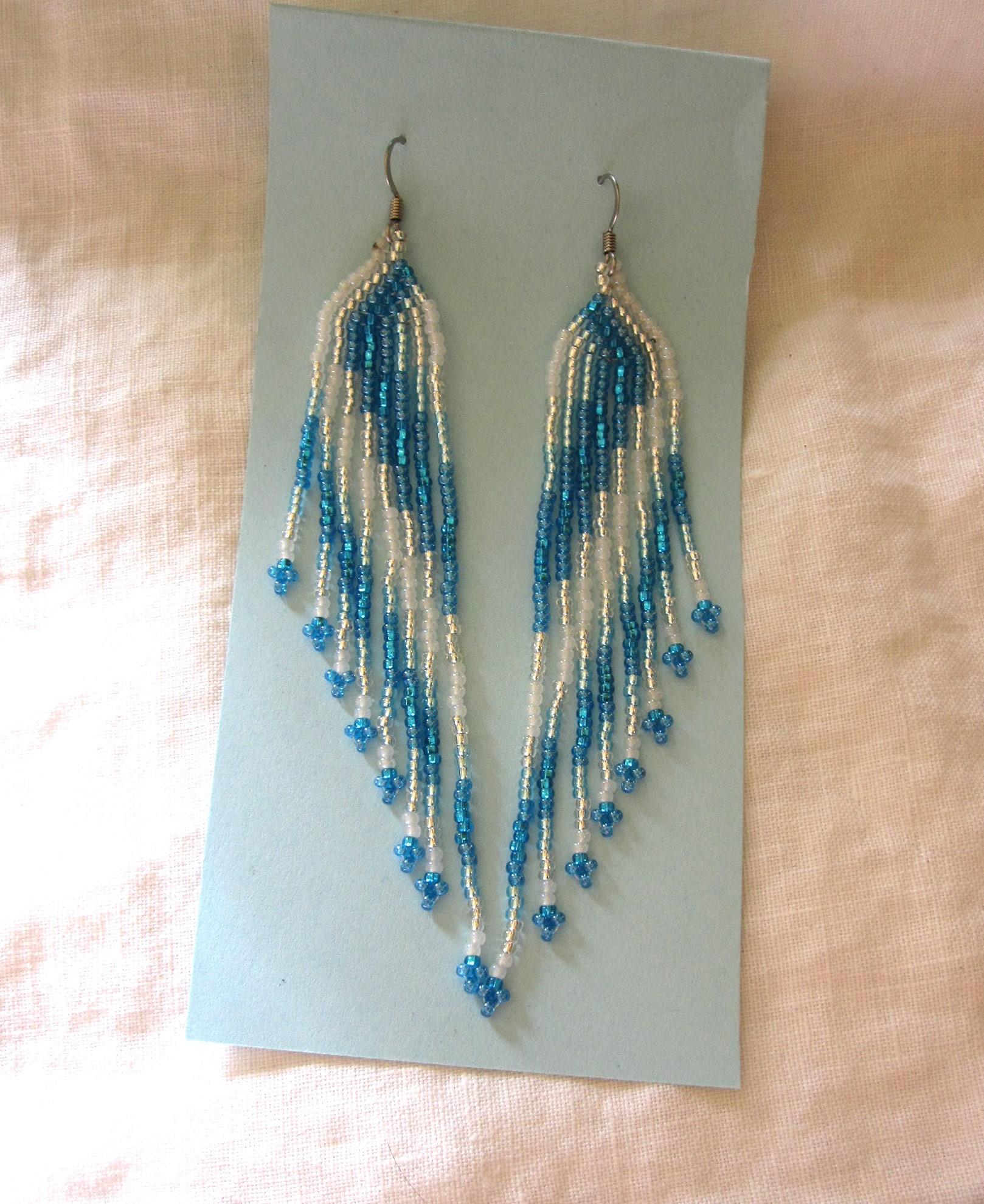 Beaded Fringe Earrings
