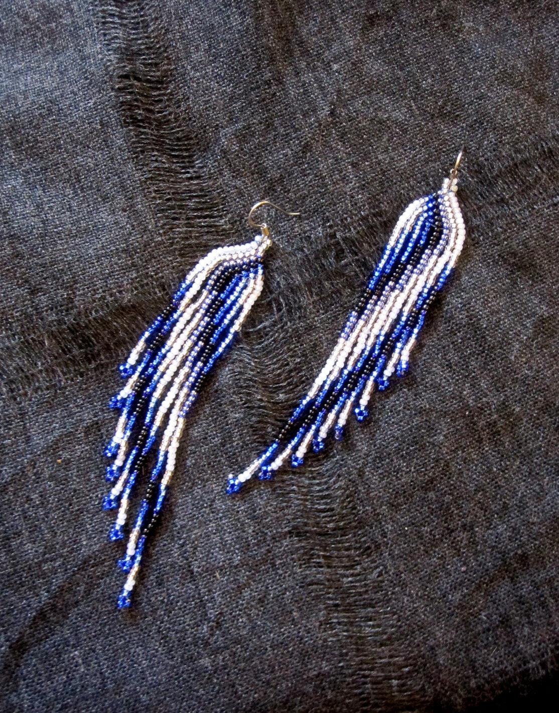 Beaded Fringe Earrings