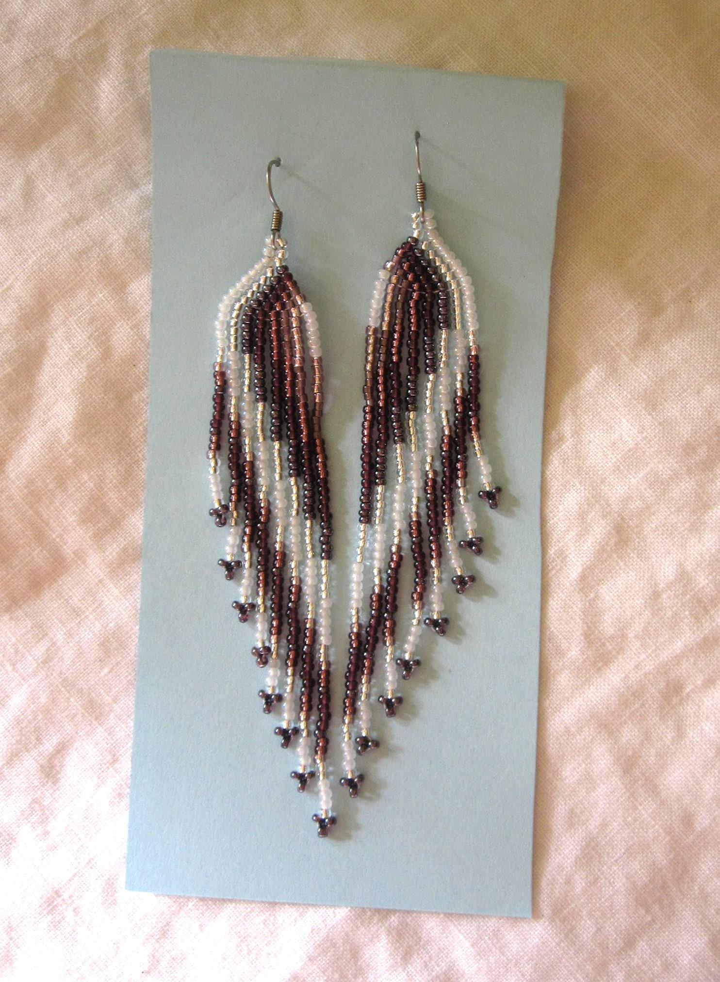 Beaded Fringe Earrings