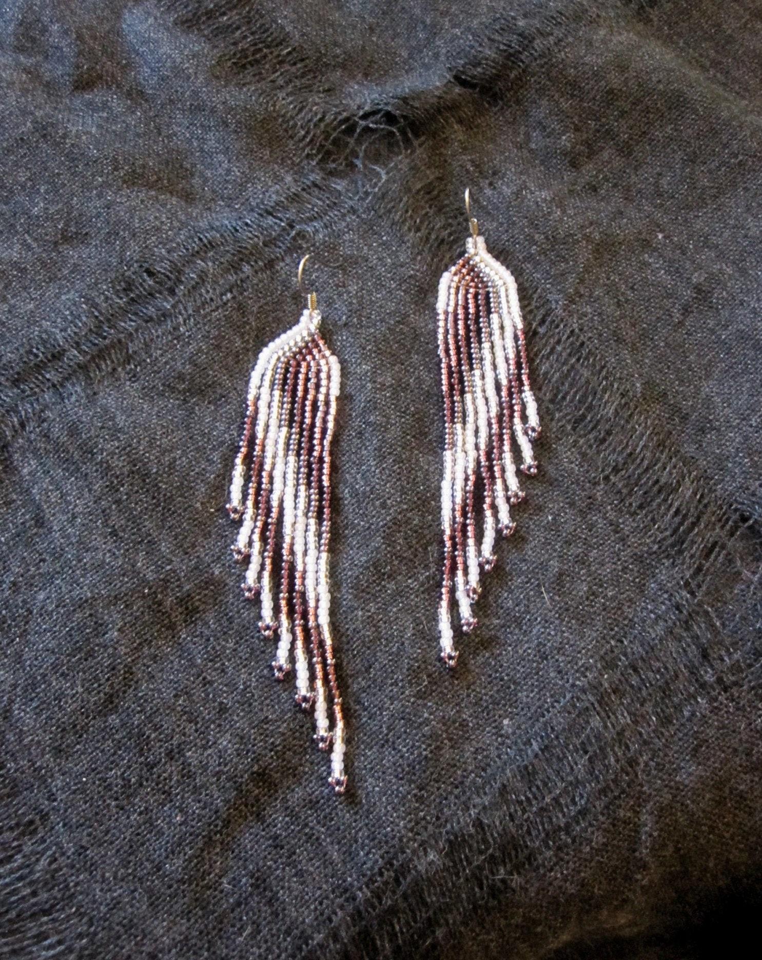 Beaded Fringe Earrings