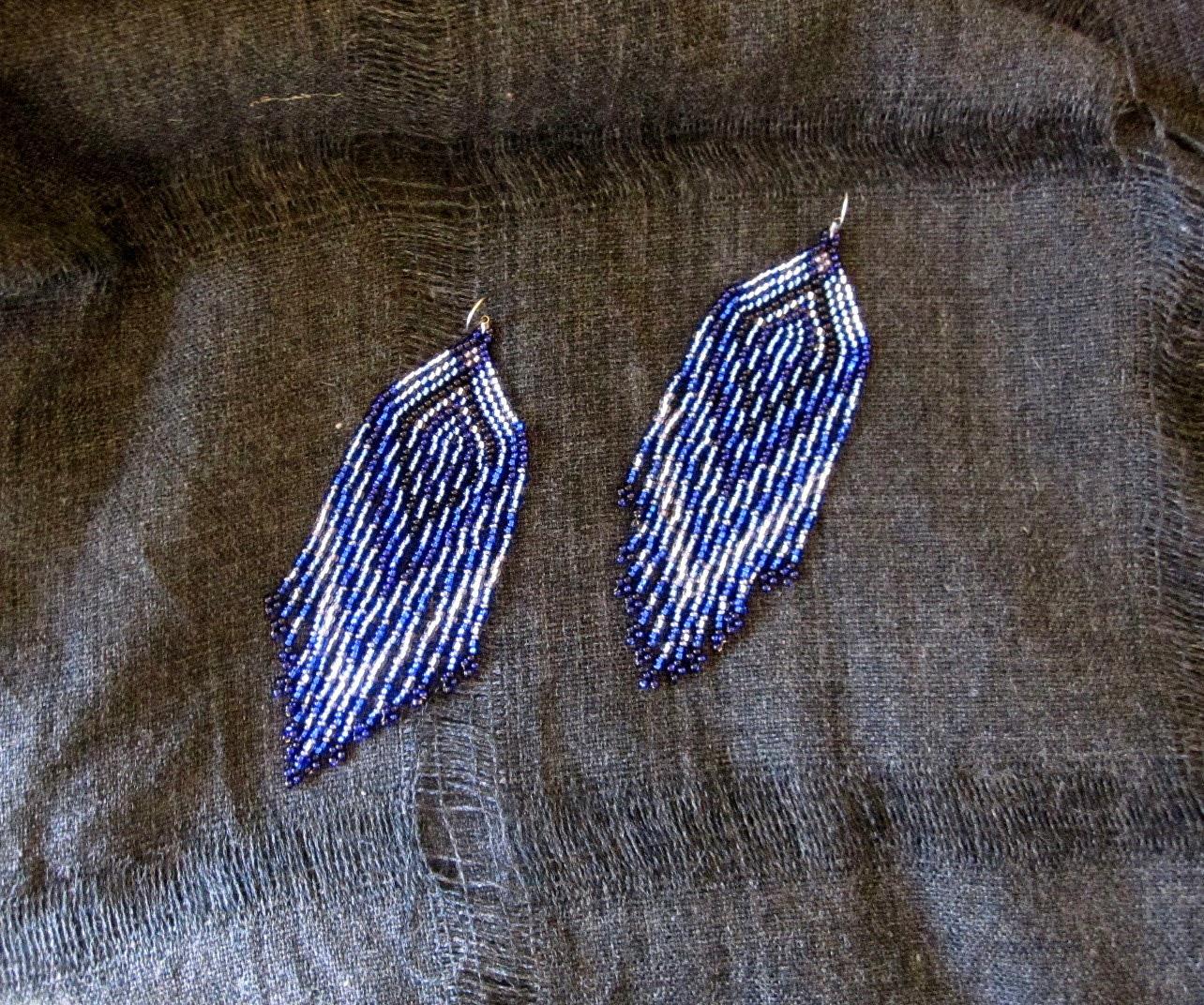 Beaded Fringe Earrings