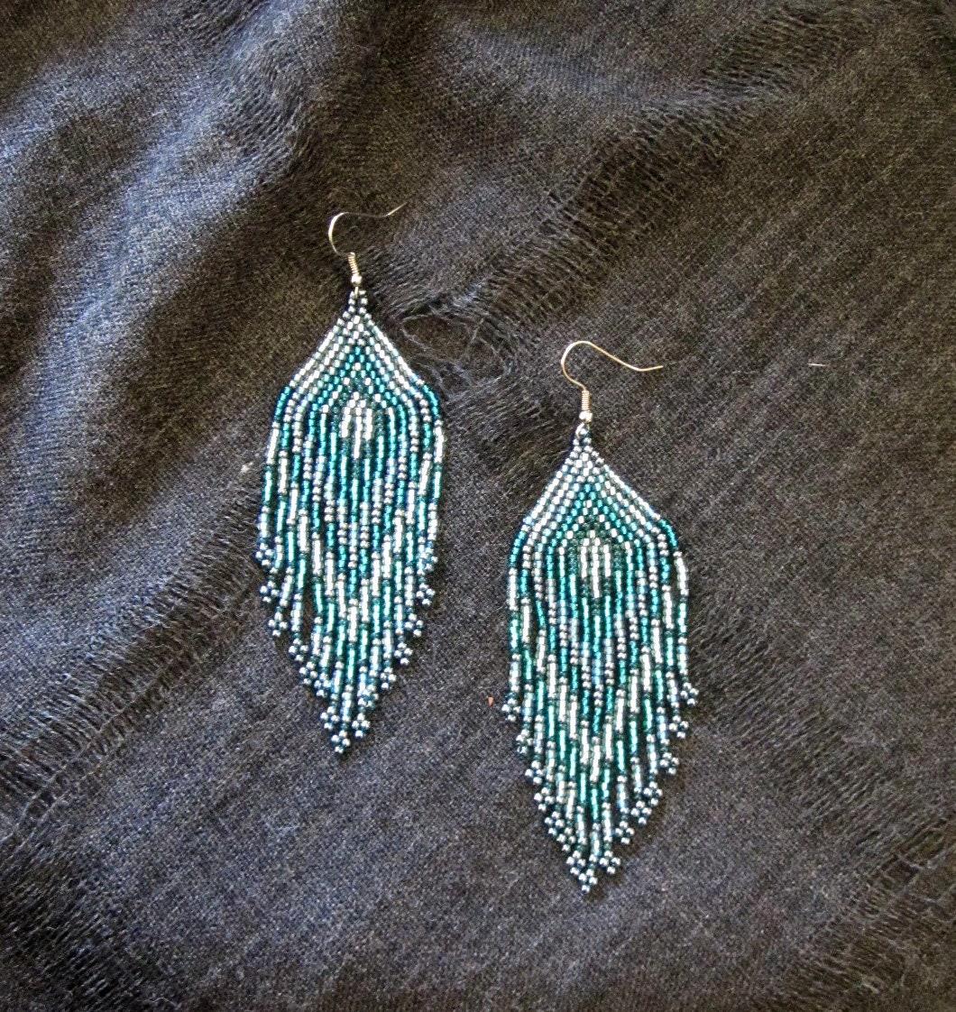 Beaded Fringe Earrings