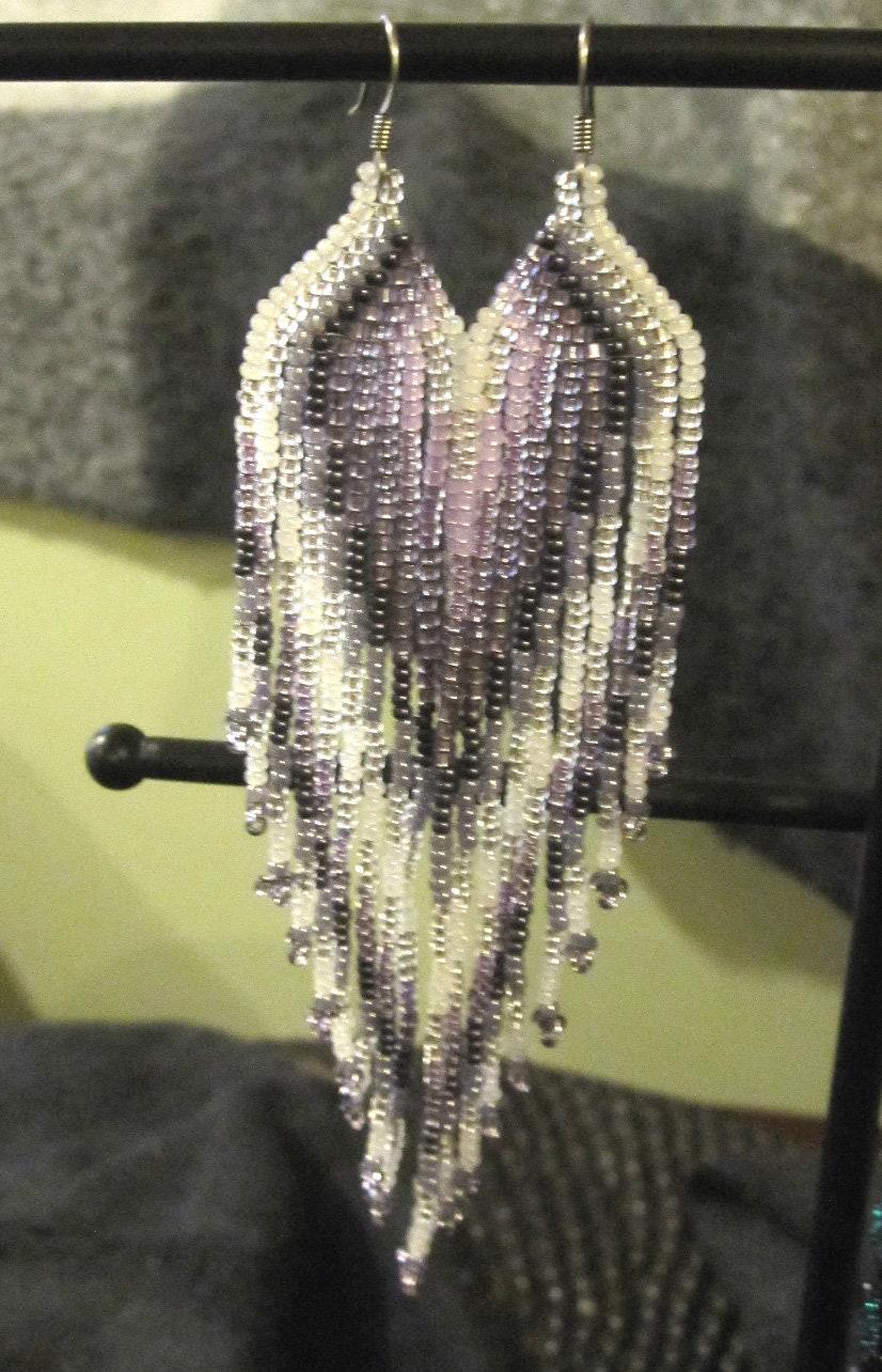 Beaded Fringe Earrings