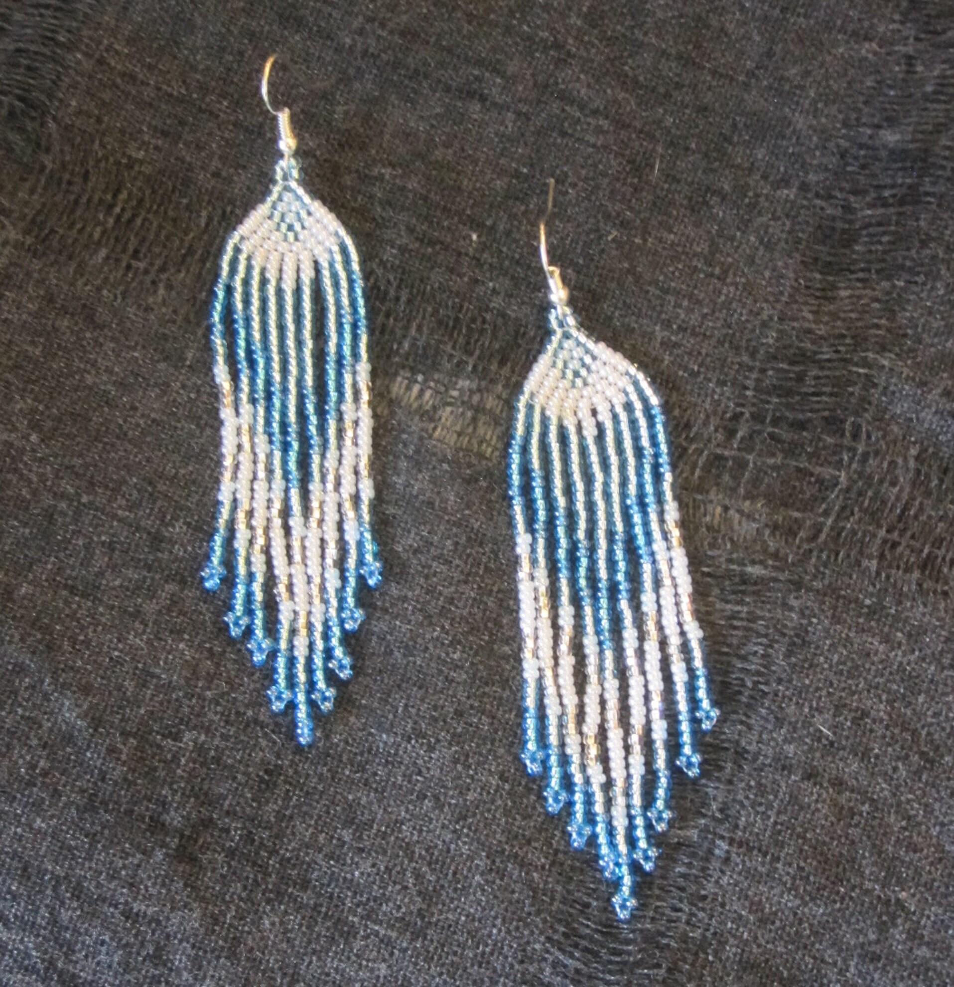 Beaded Fringe Earrings