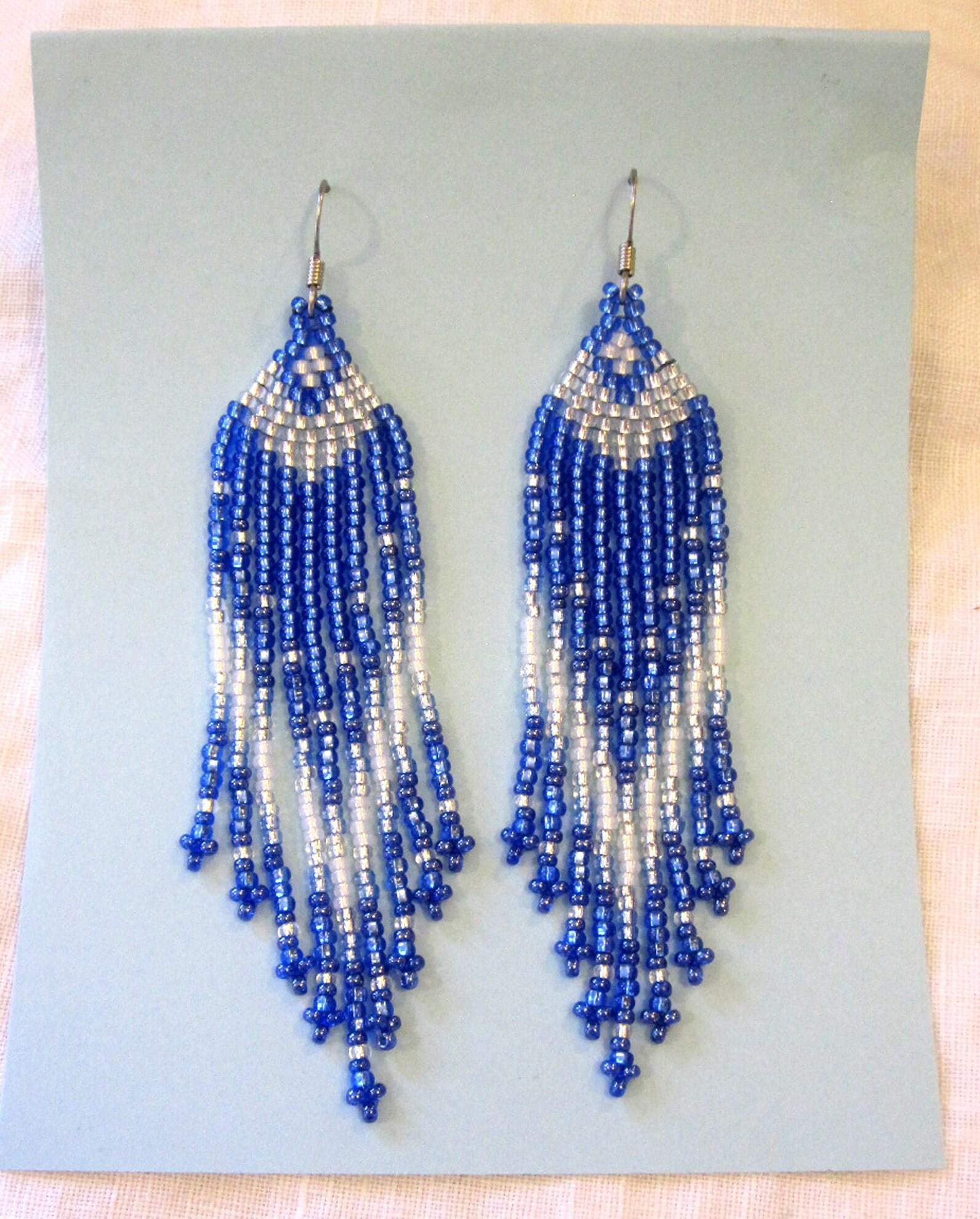 Beaded Fringe Earrings