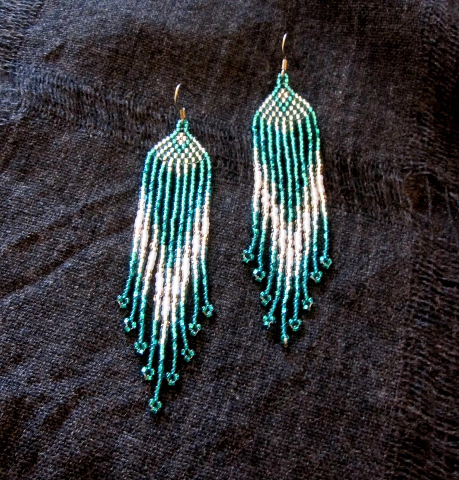 Beaded Fringe Earrings