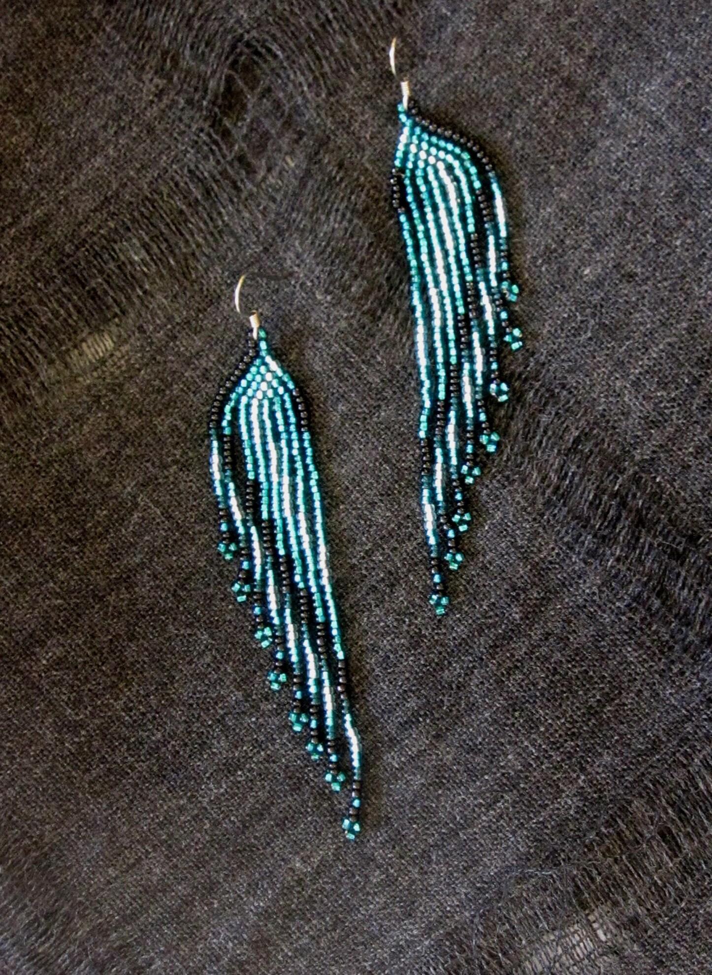 Beaded Fringe Earrings