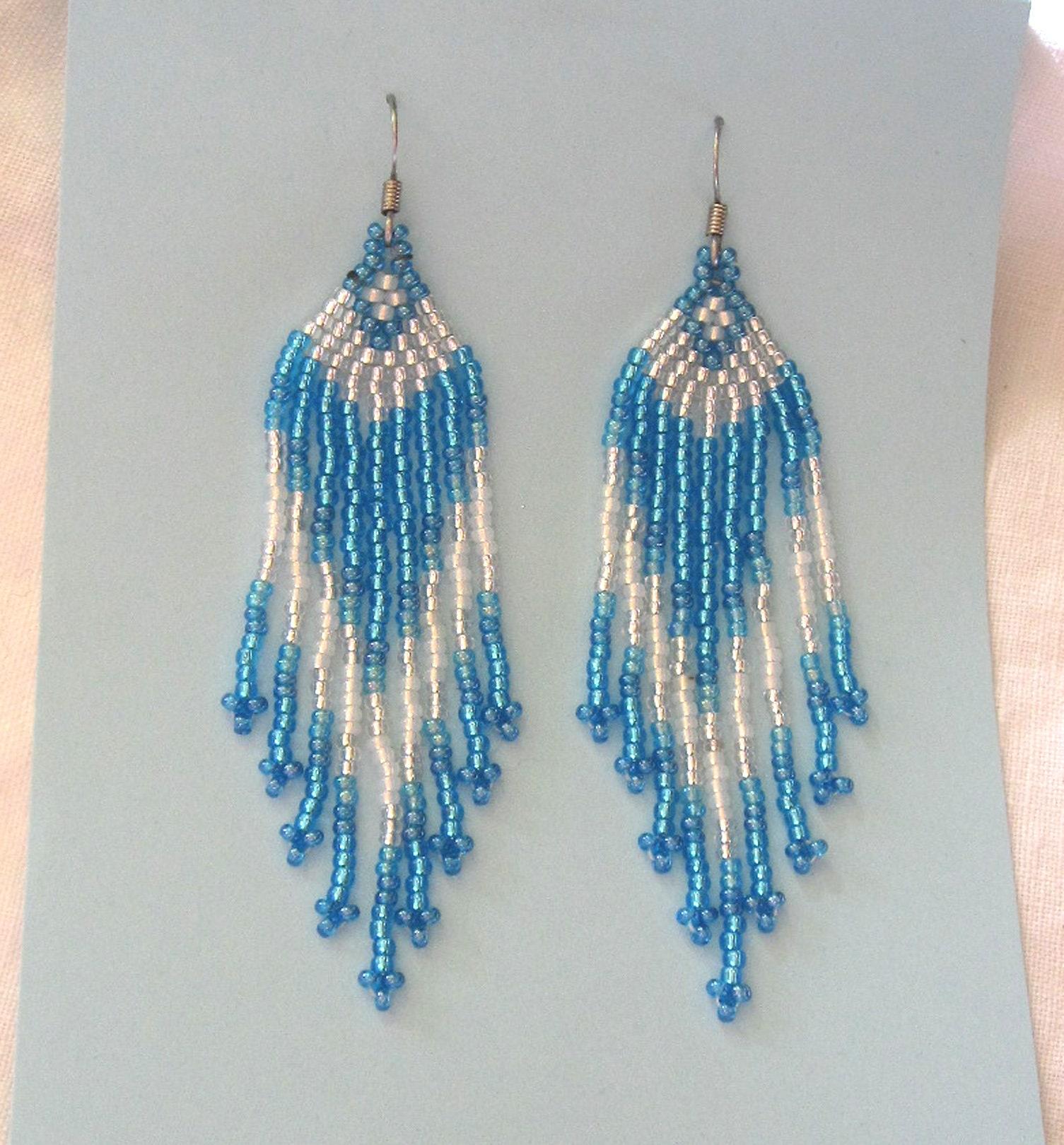 Beaded Fringe Earrings