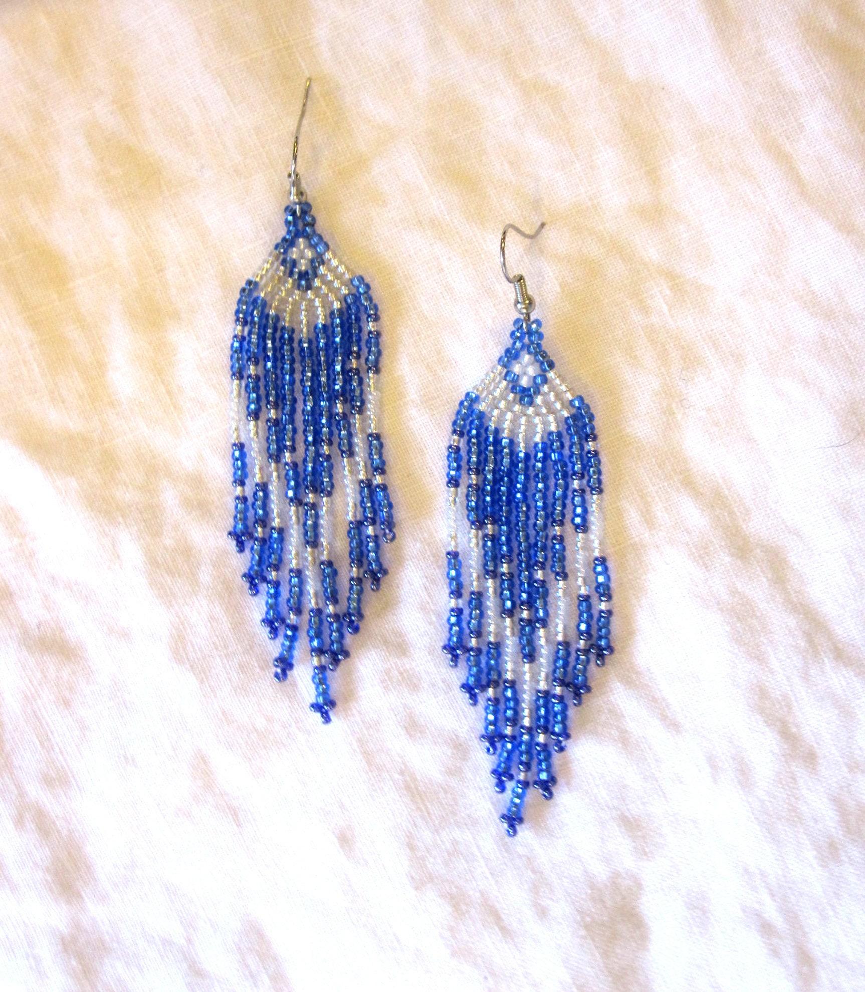 Beaded Fringe Earrings