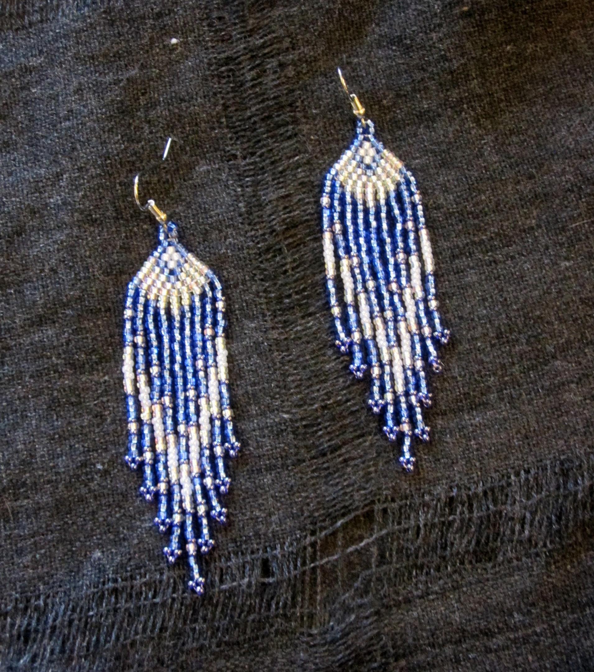 Beaded Fringe Earrings