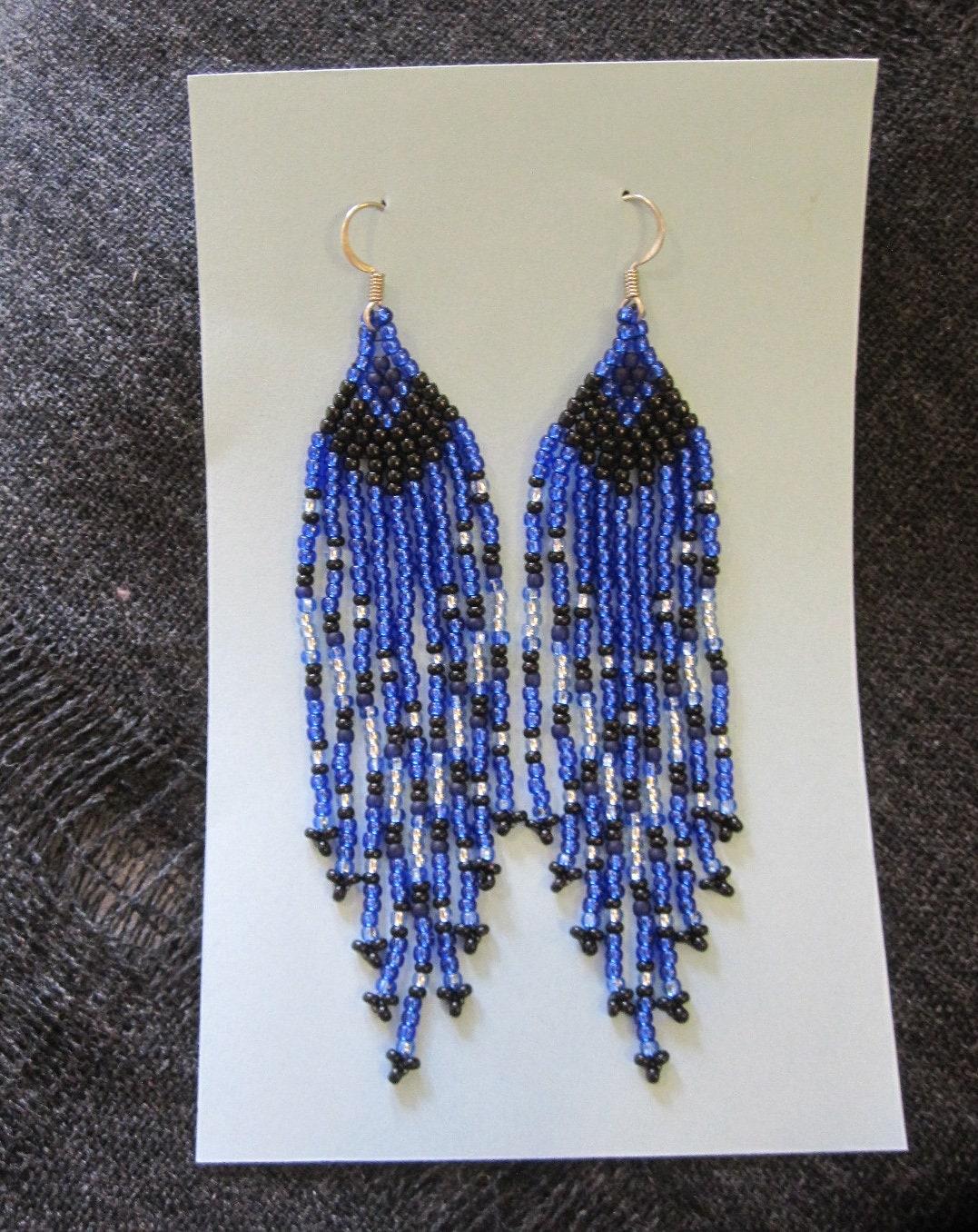 Beaded Fringe Earrings